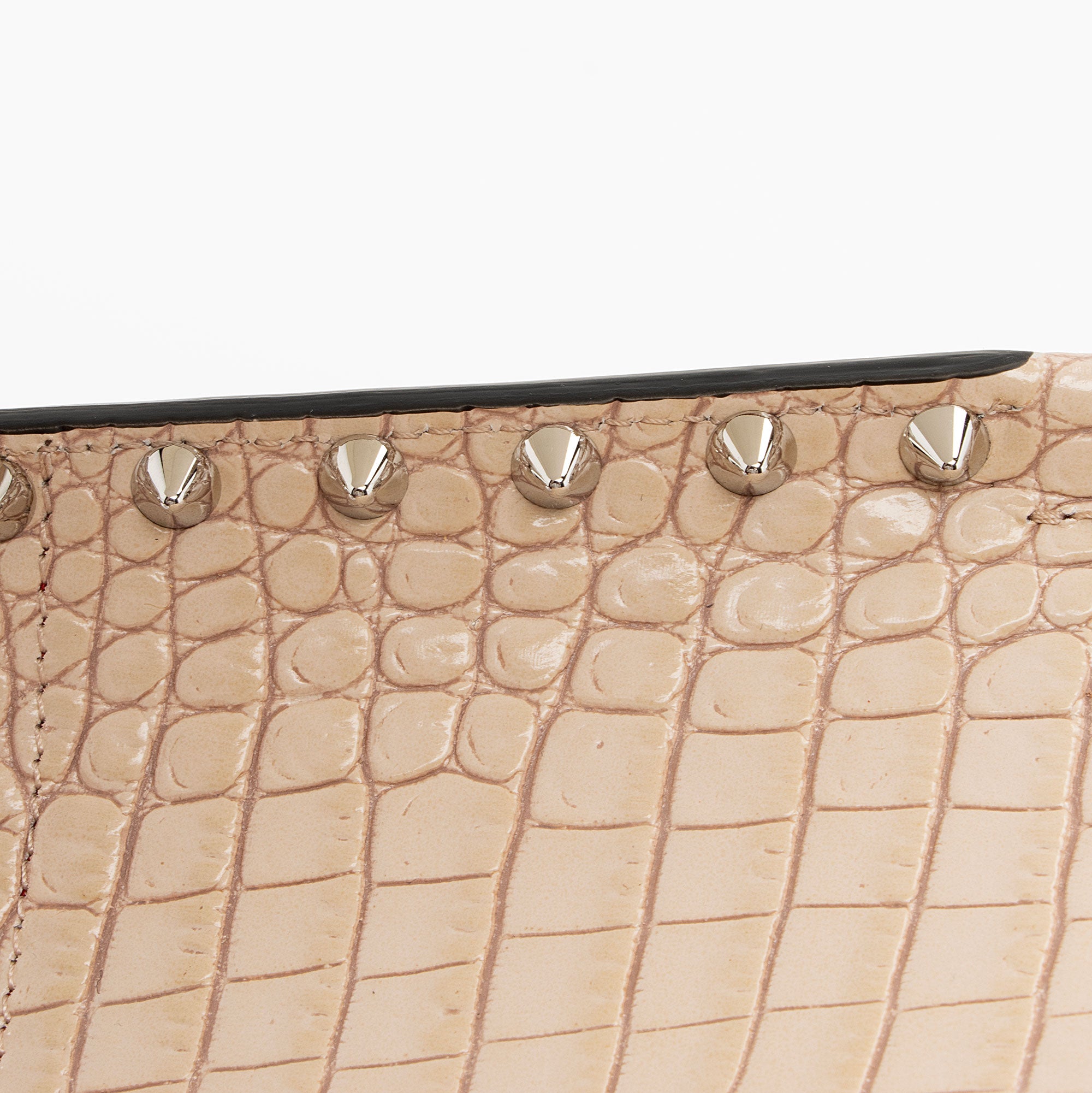 Christian Louboutin Croc Embossed Leather Cabarock Small Tote (SHF-agxwVX)