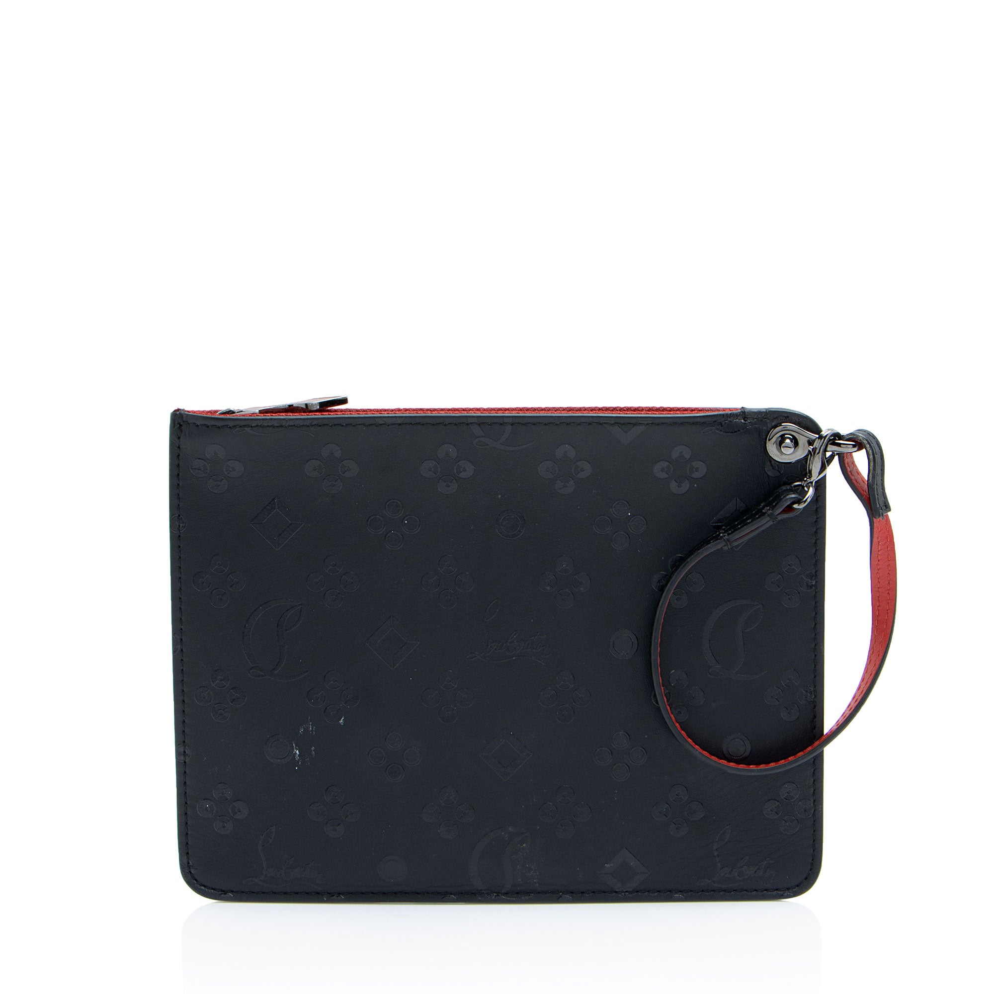 Christian Louboutin Embossed Leather Loubinthesky Pochette