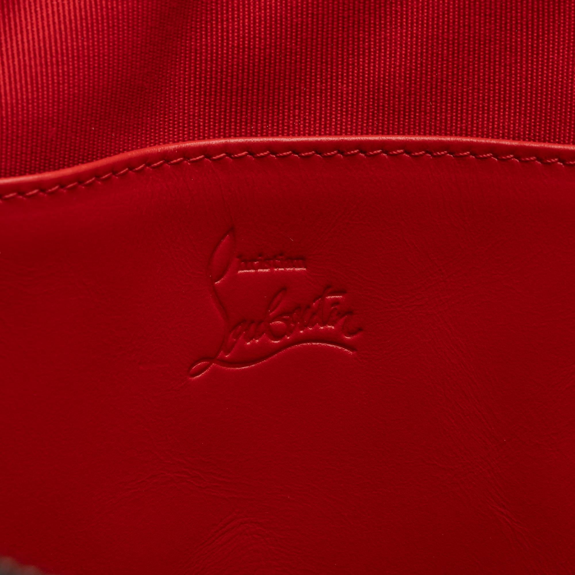 Christian Louboutin Coated Canvas Logo Peter Pouch (SHF-dP0ueF)