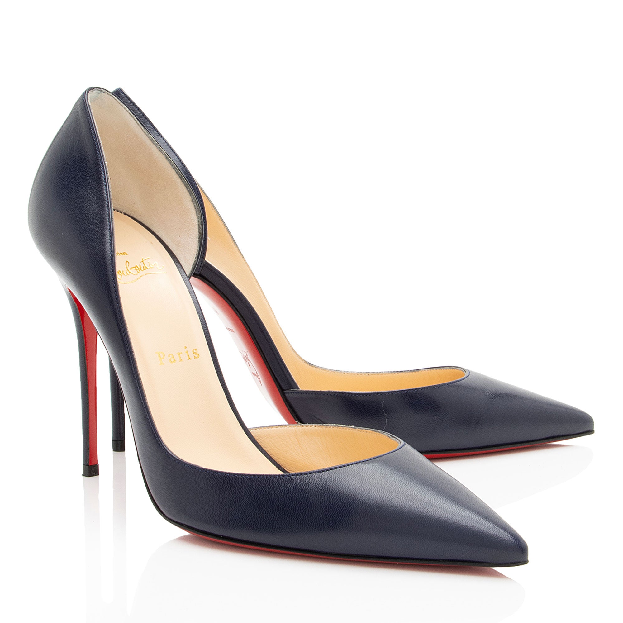 Christian Louboutin Leather Iriza d'Orsay Pumps - Size 11 / 41
