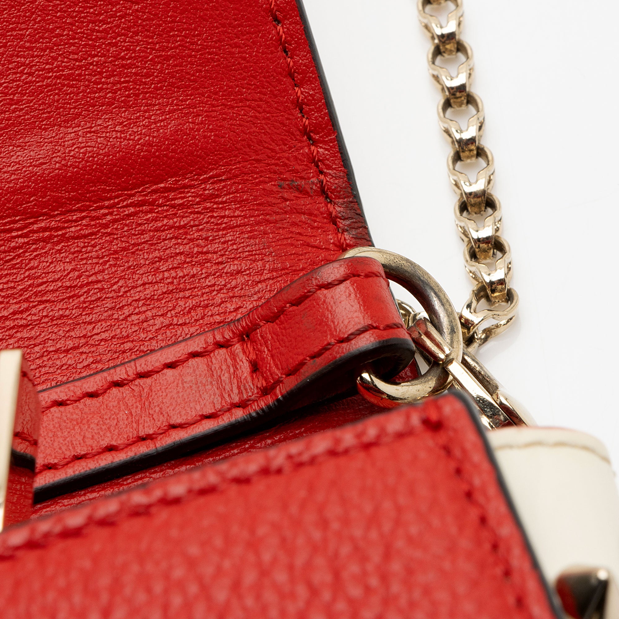 Christian Louboutin Leather Kraft Spikes Paloma Clutch (SHF-E2kWEn)