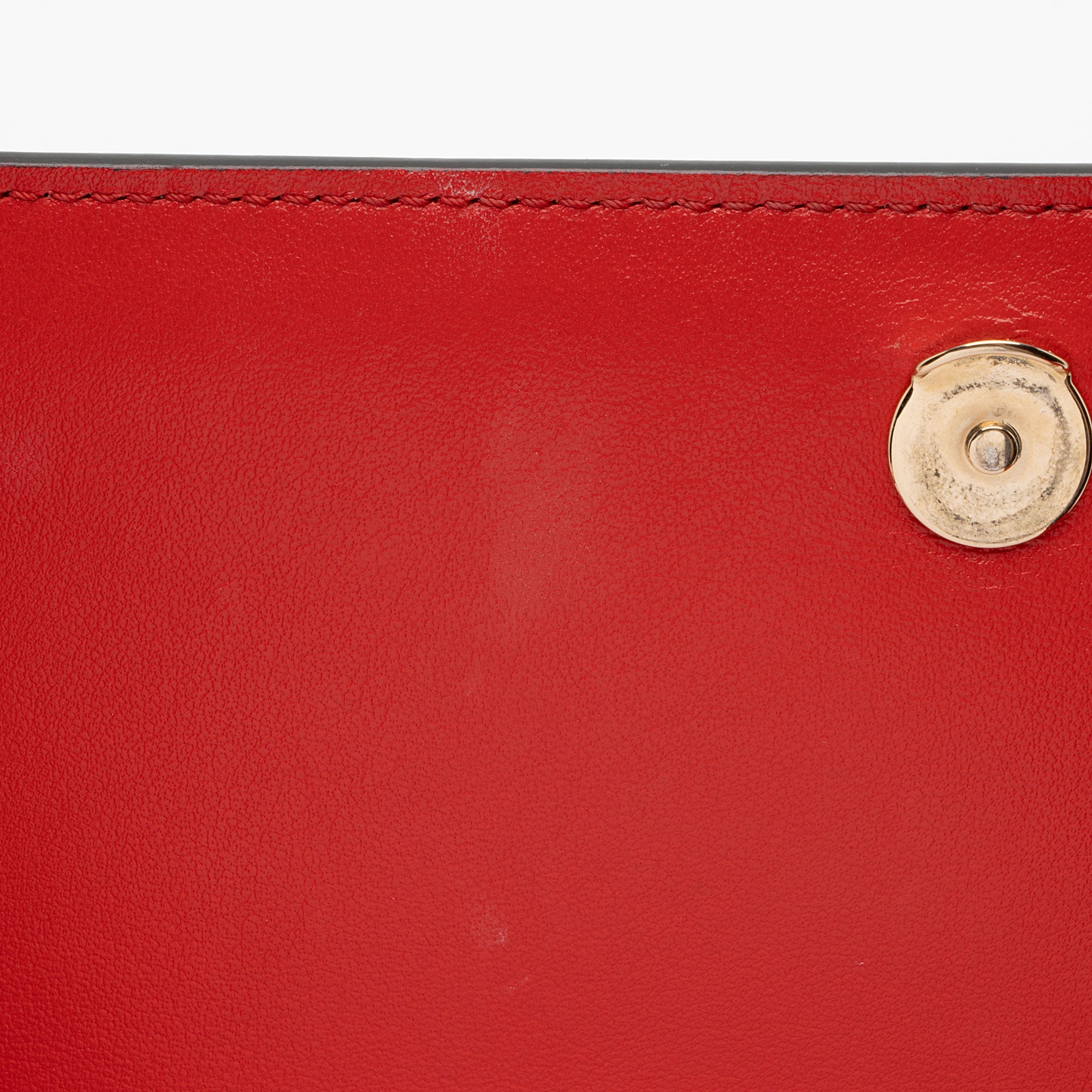 Christian Louboutin Leather Kraft Spikes Paloma Clutch (SHF-E2kWEn)