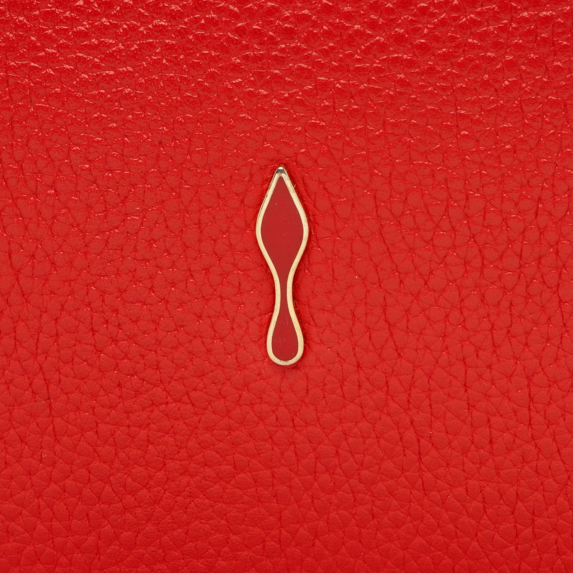 Christian Louboutin Leather Kraft Spikes Paloma Clutch (SHF-E2kWEn)