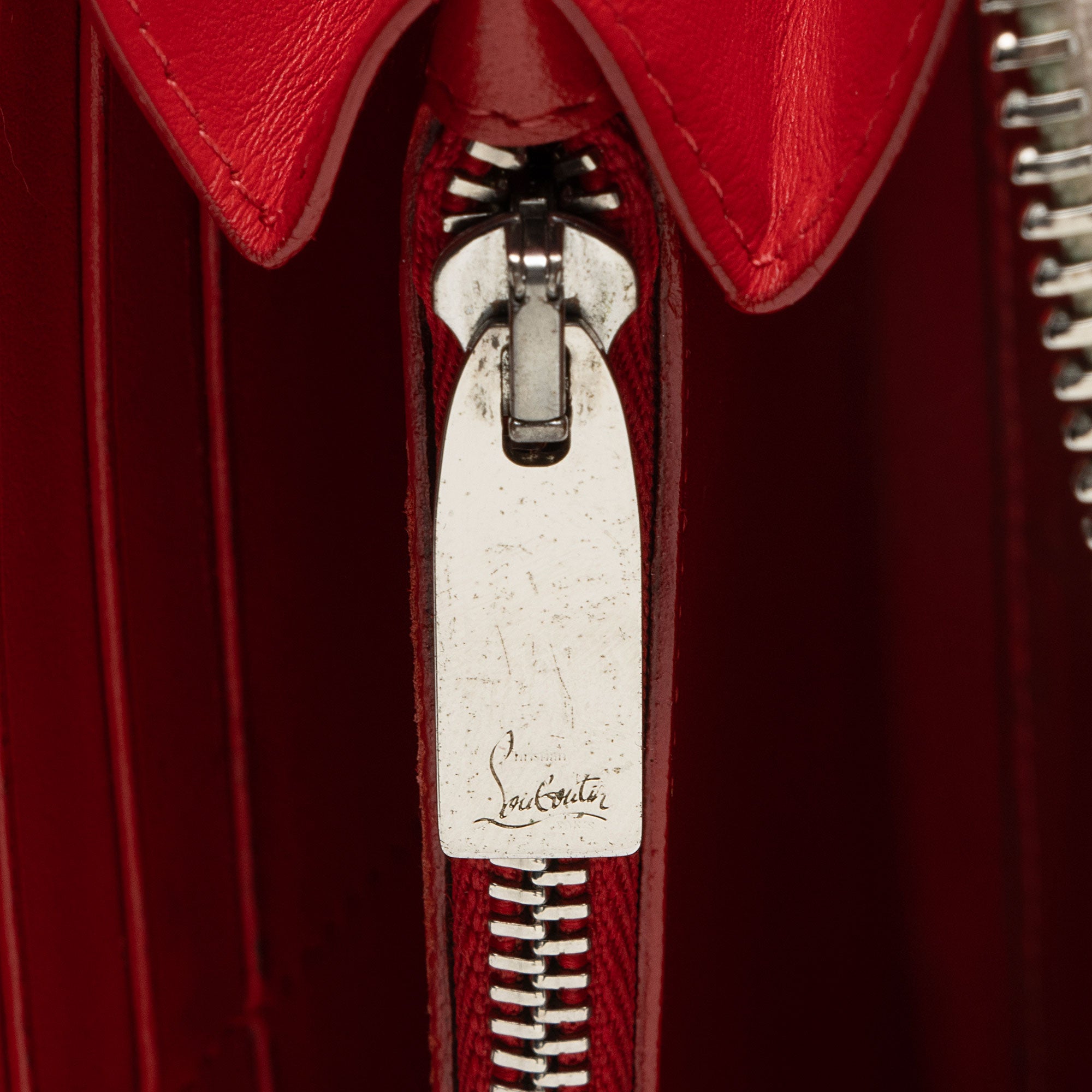 Christian Louboutin Leather Spiked Panettone Wallet