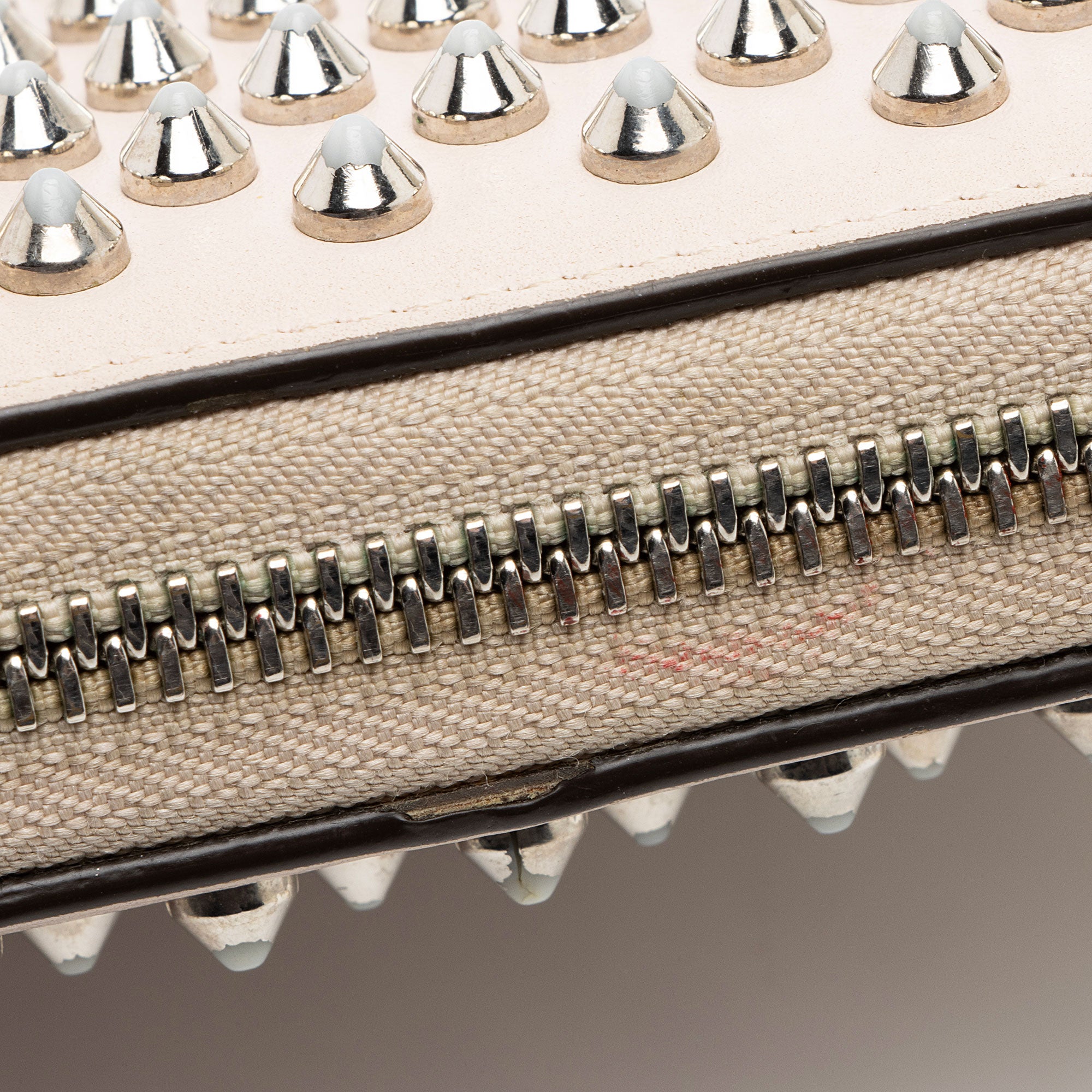 Christian Louboutin Leather Spiked Panettone Wallet