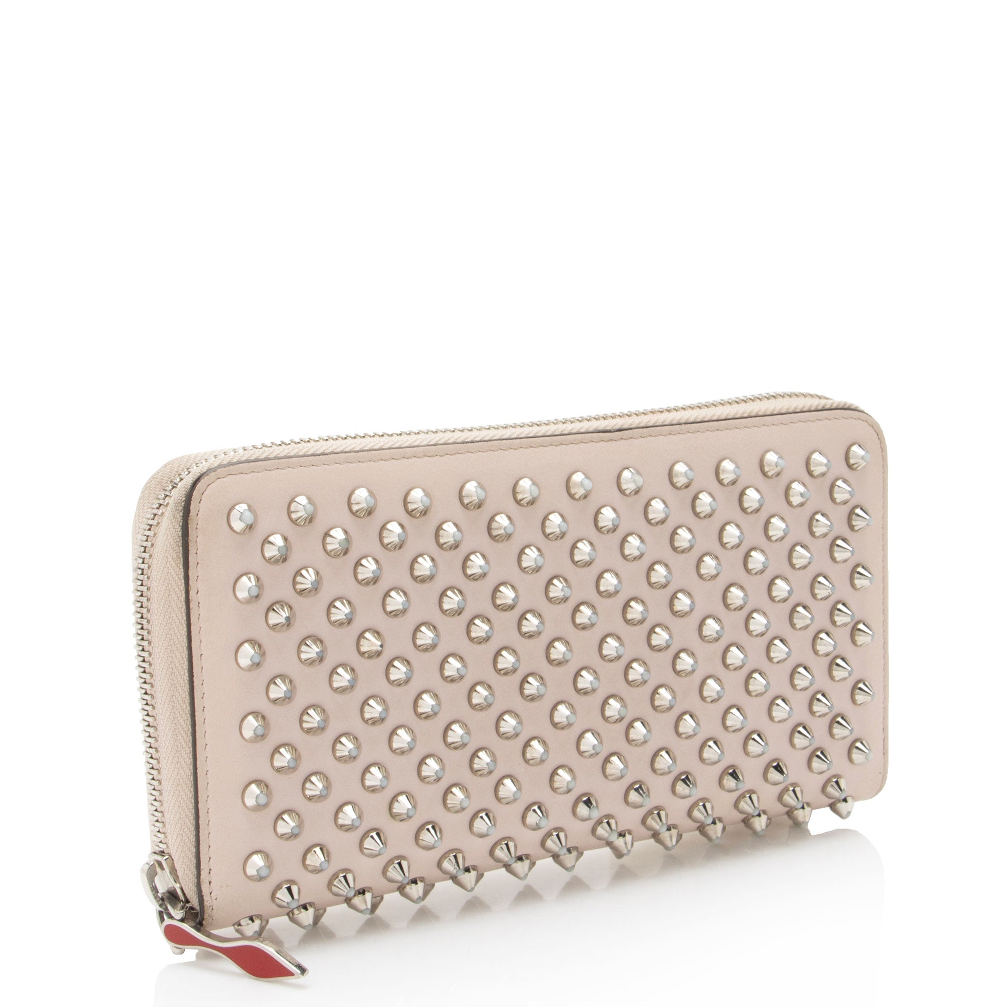 Christian Louboutin Leather Spiked Panettone Wallet