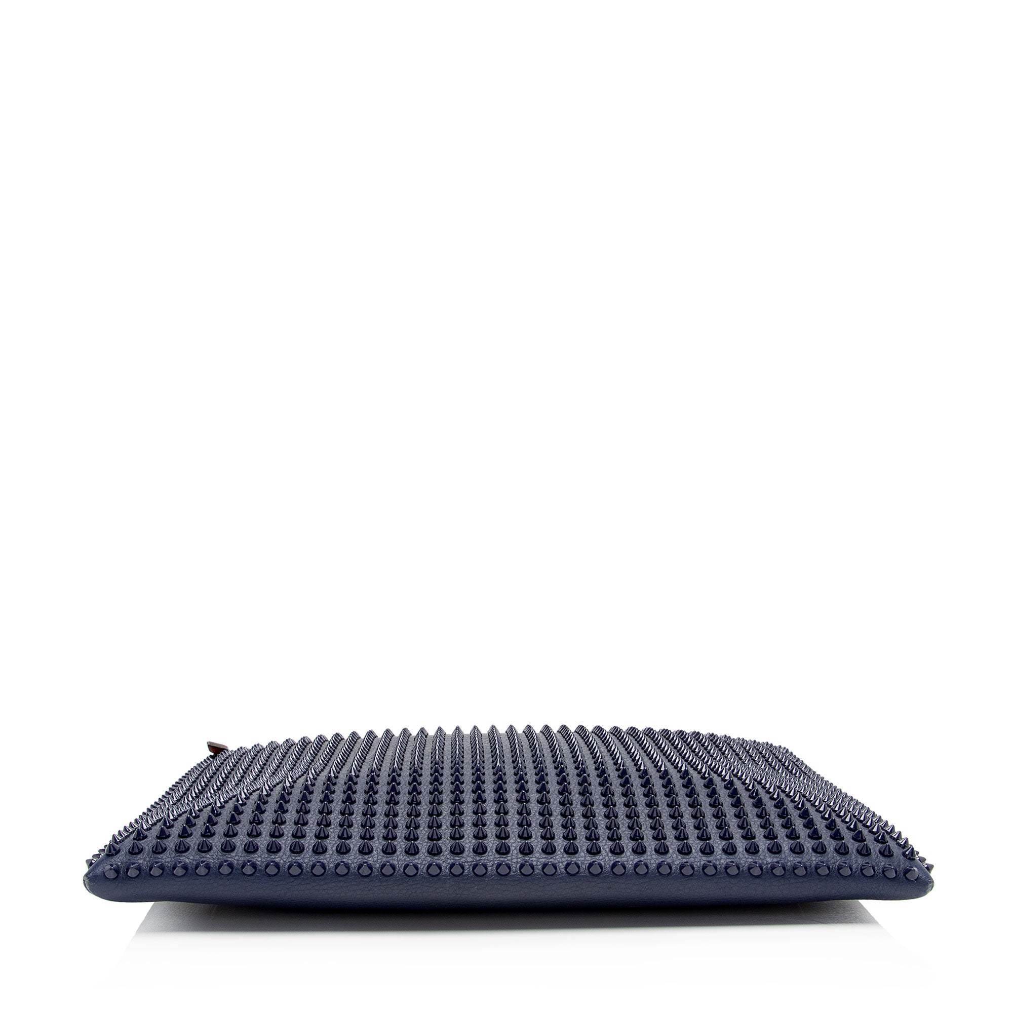Christian Louboutin Leather Peter Spiked Clutch (SHF-MZw5Cf)