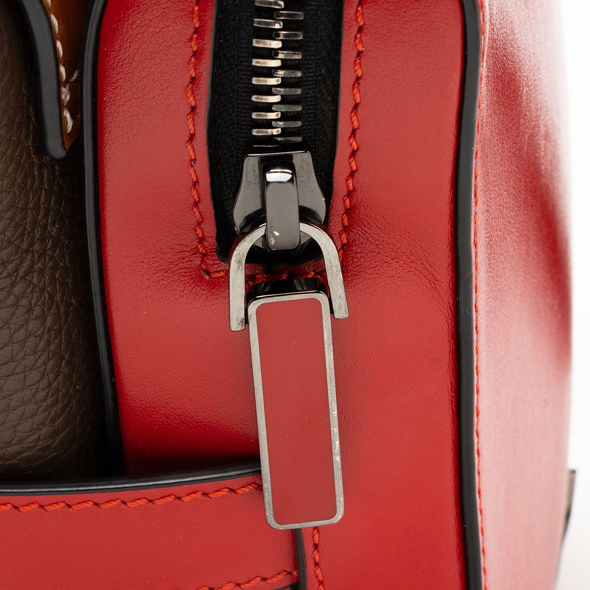 Christian Louboutin Leather Spiked Benech Reporter Bag