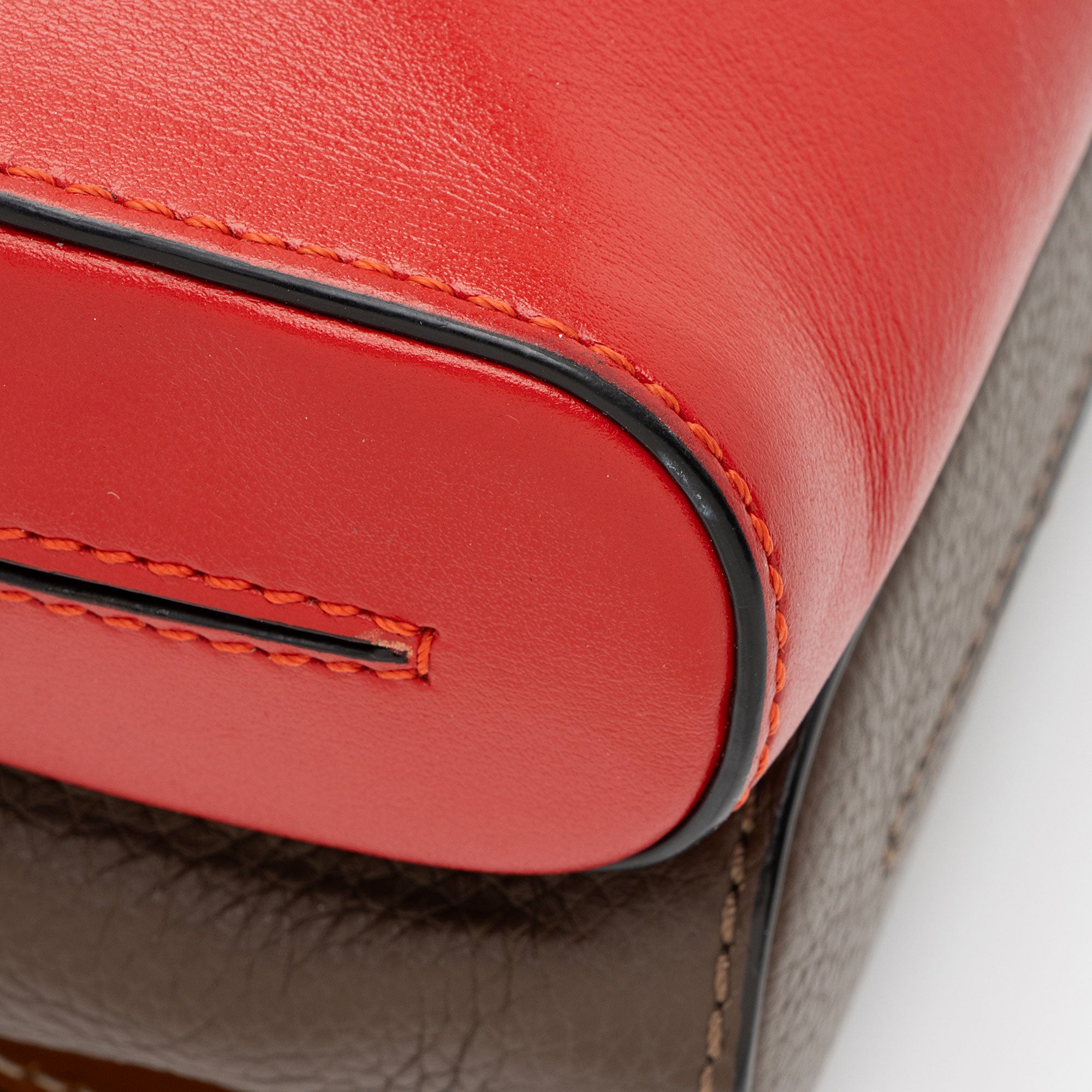 Christian Louboutin Leather Spiked Benech Reporter Bag