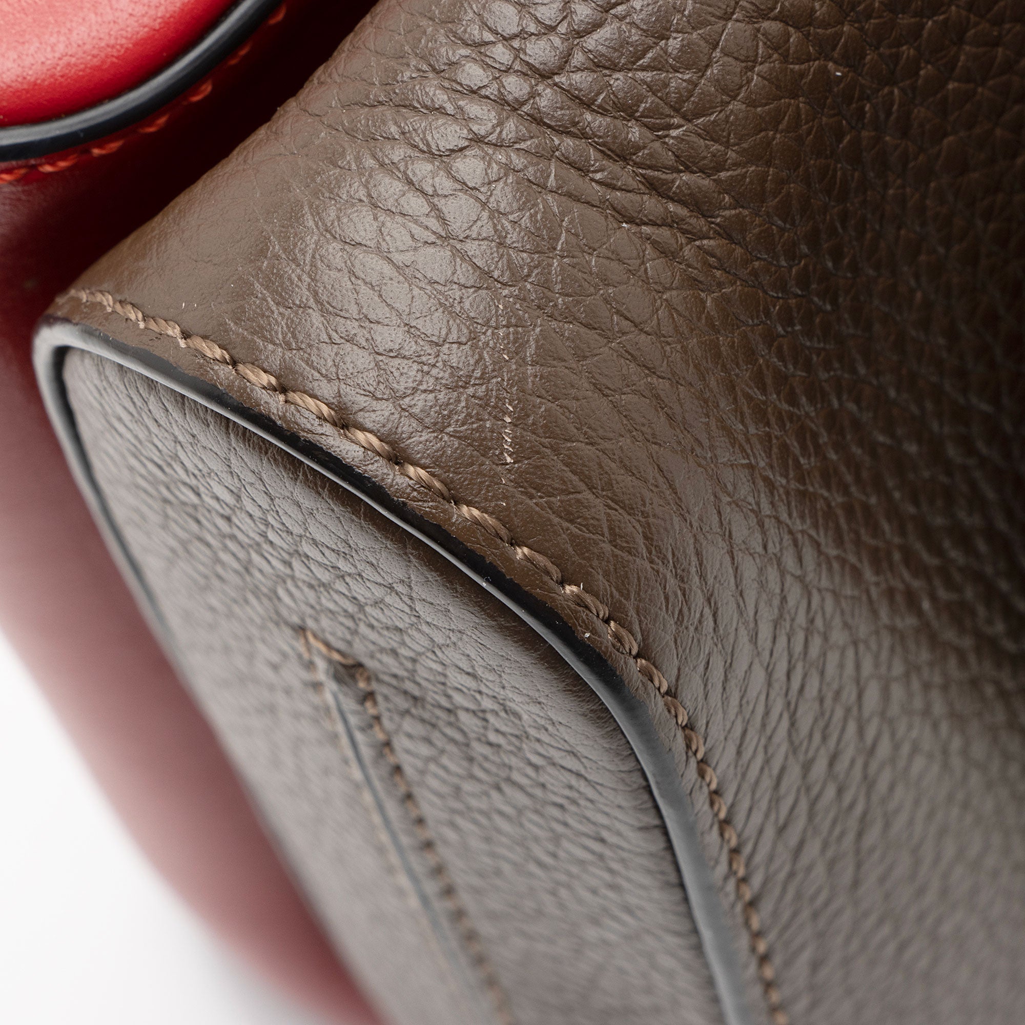 Christian Louboutin Leather Spiked Benech Reporter Bag