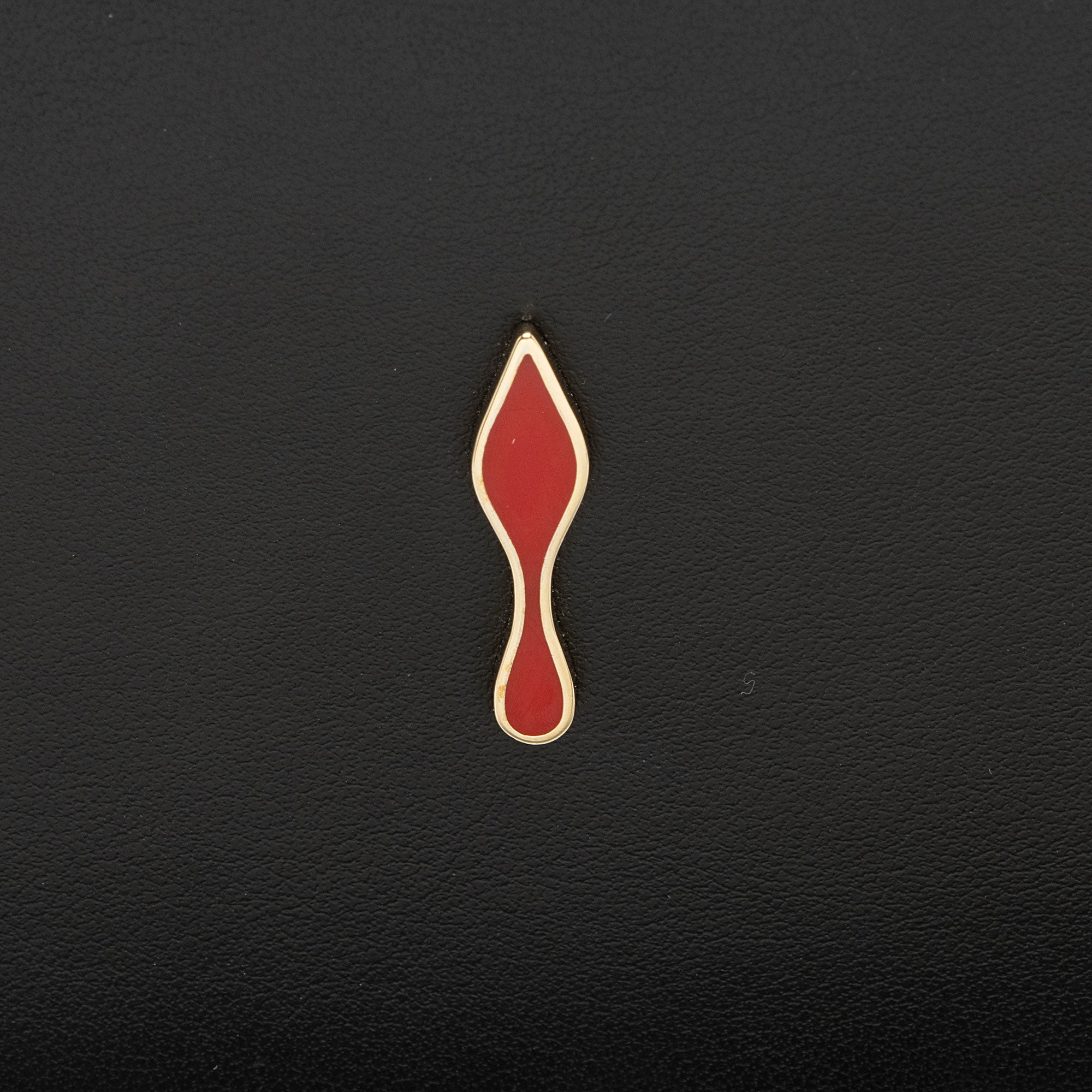 Christian Louboutin Leather Spiked Empire Paloma Wallet on Chain