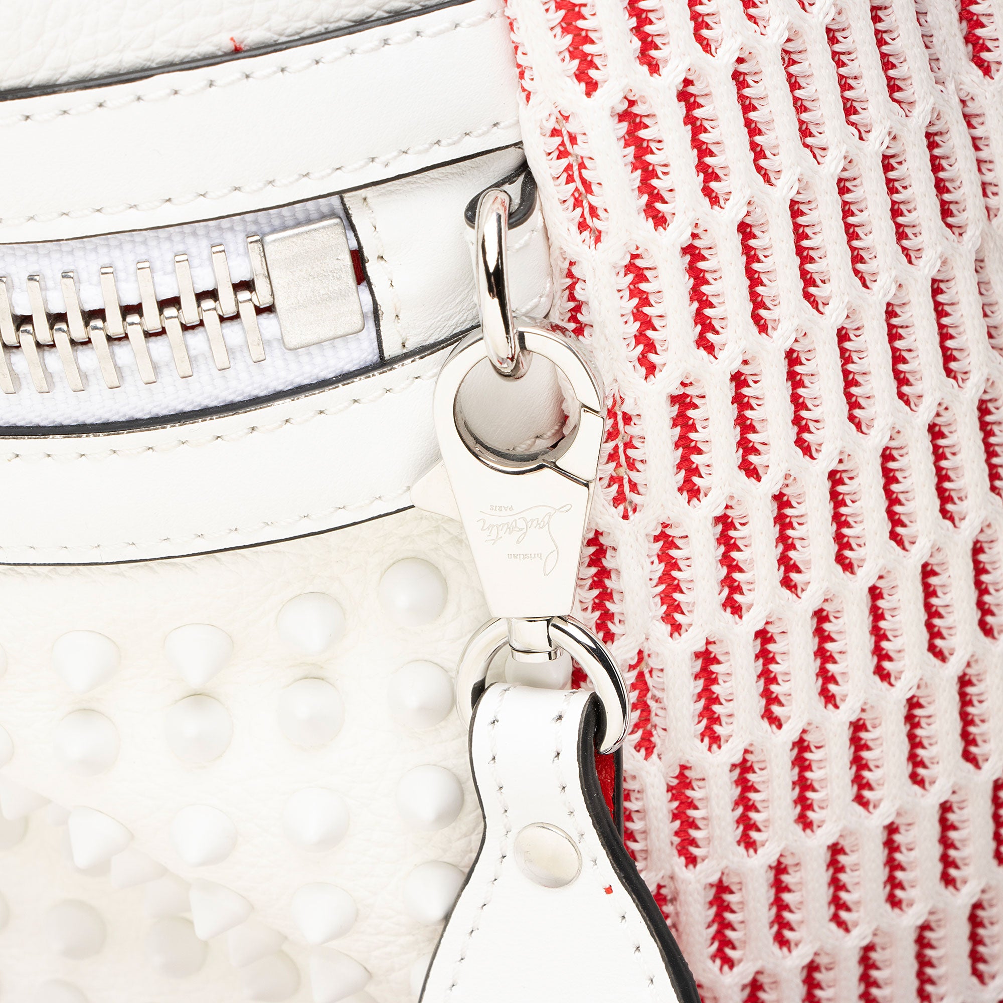 Christian Louboutin Leather Spiked Explorafunk Backpack