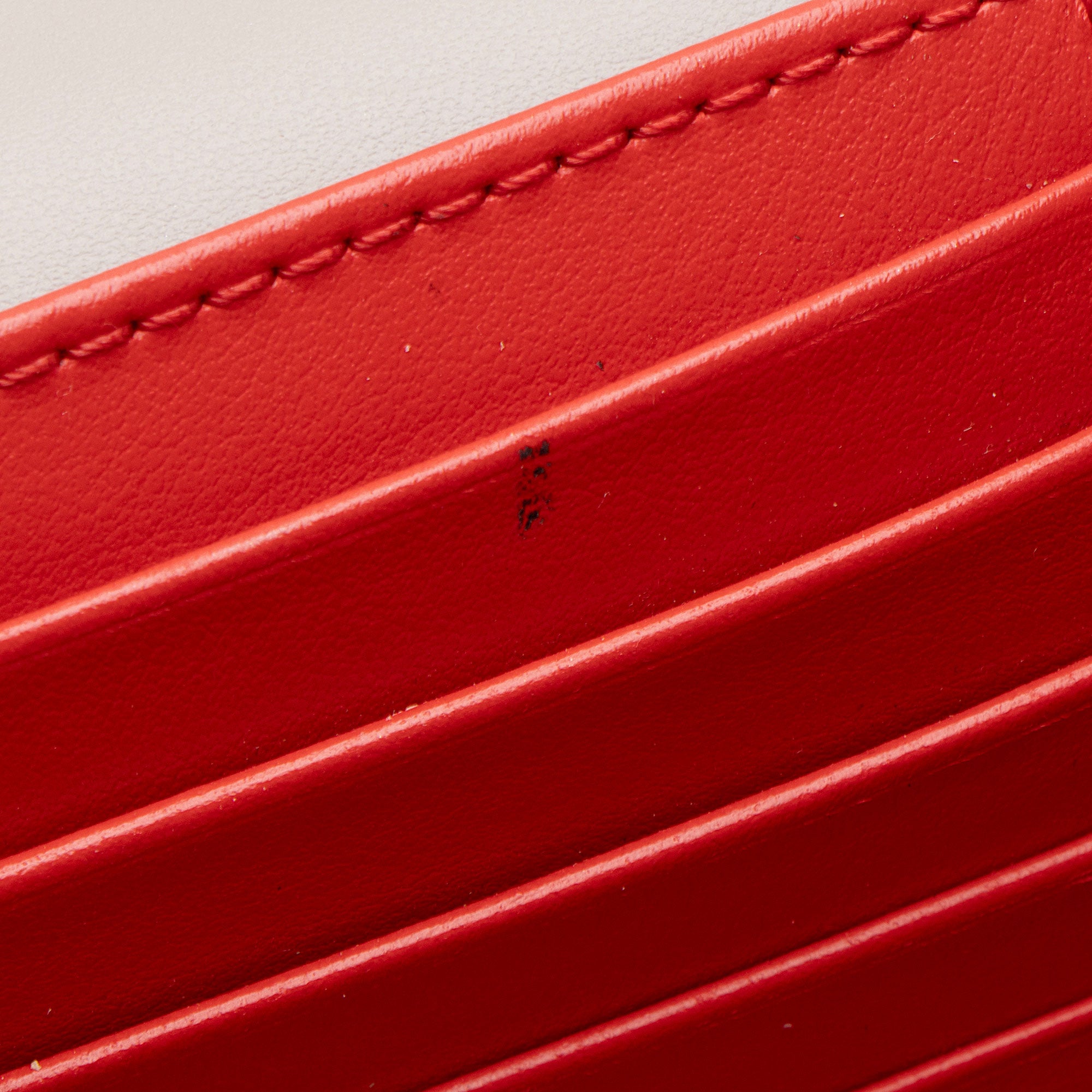 Christian Louboutin Leather Spiked Loubinthesky Paloma Clutch