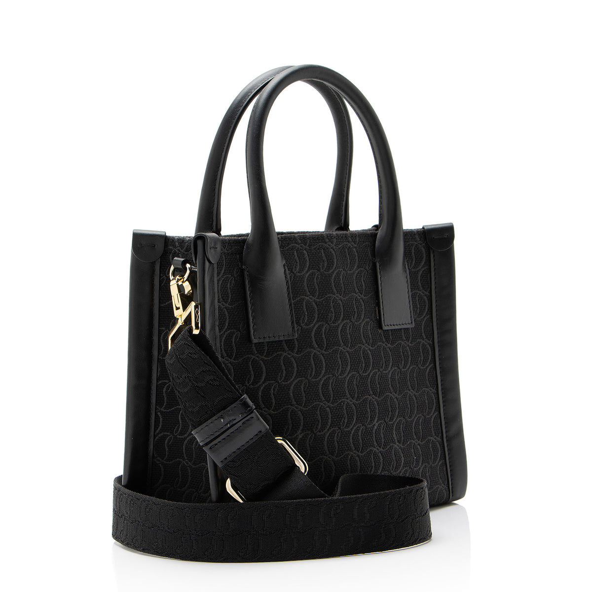 Christian Louboutin Logo Canvas By My Side Mini Tote