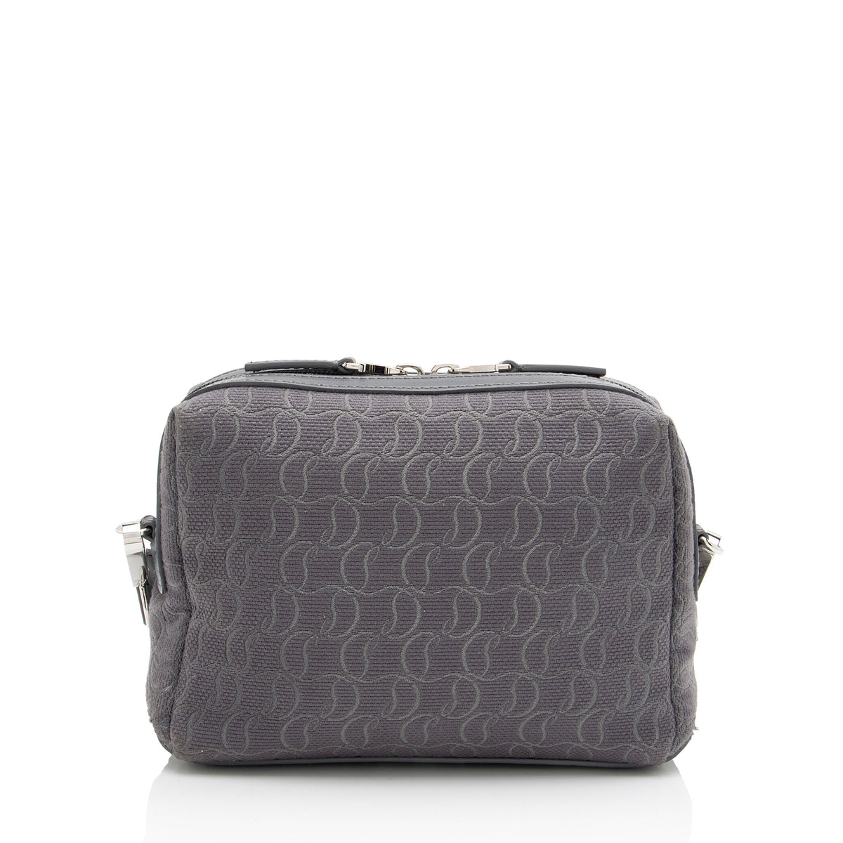 Christian Louboutin Logo Canvas Zip N Flap Messenger