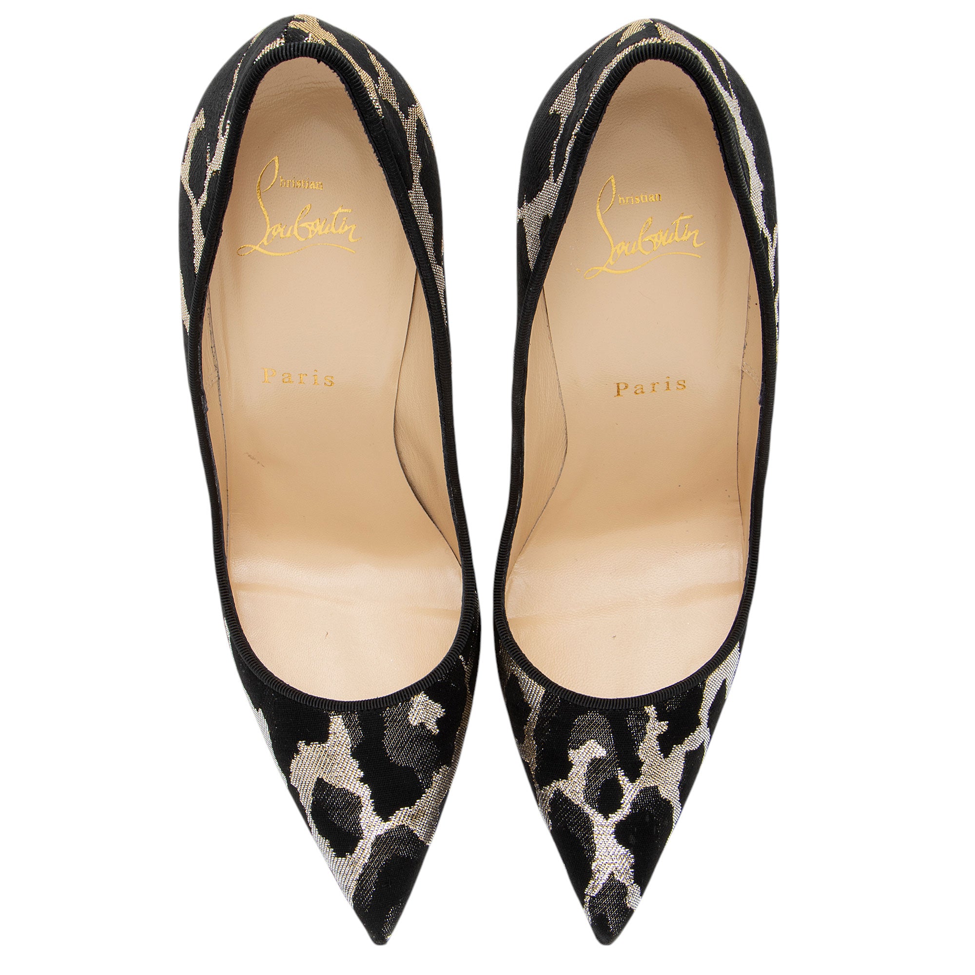 Christian Louboutin Lurex Feline So Kate Pumps - Size 9.5 / 39.5