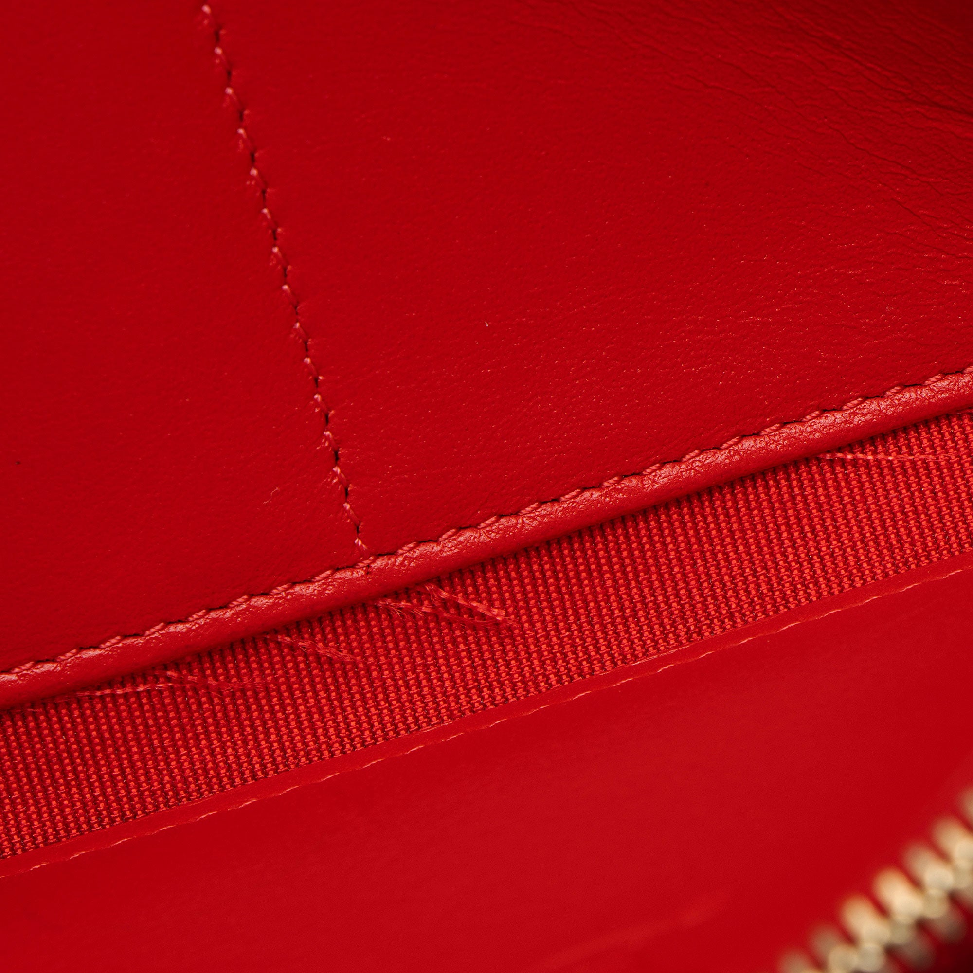 Christian Louboutin Metallic Leather Spiked Panettone Wallet