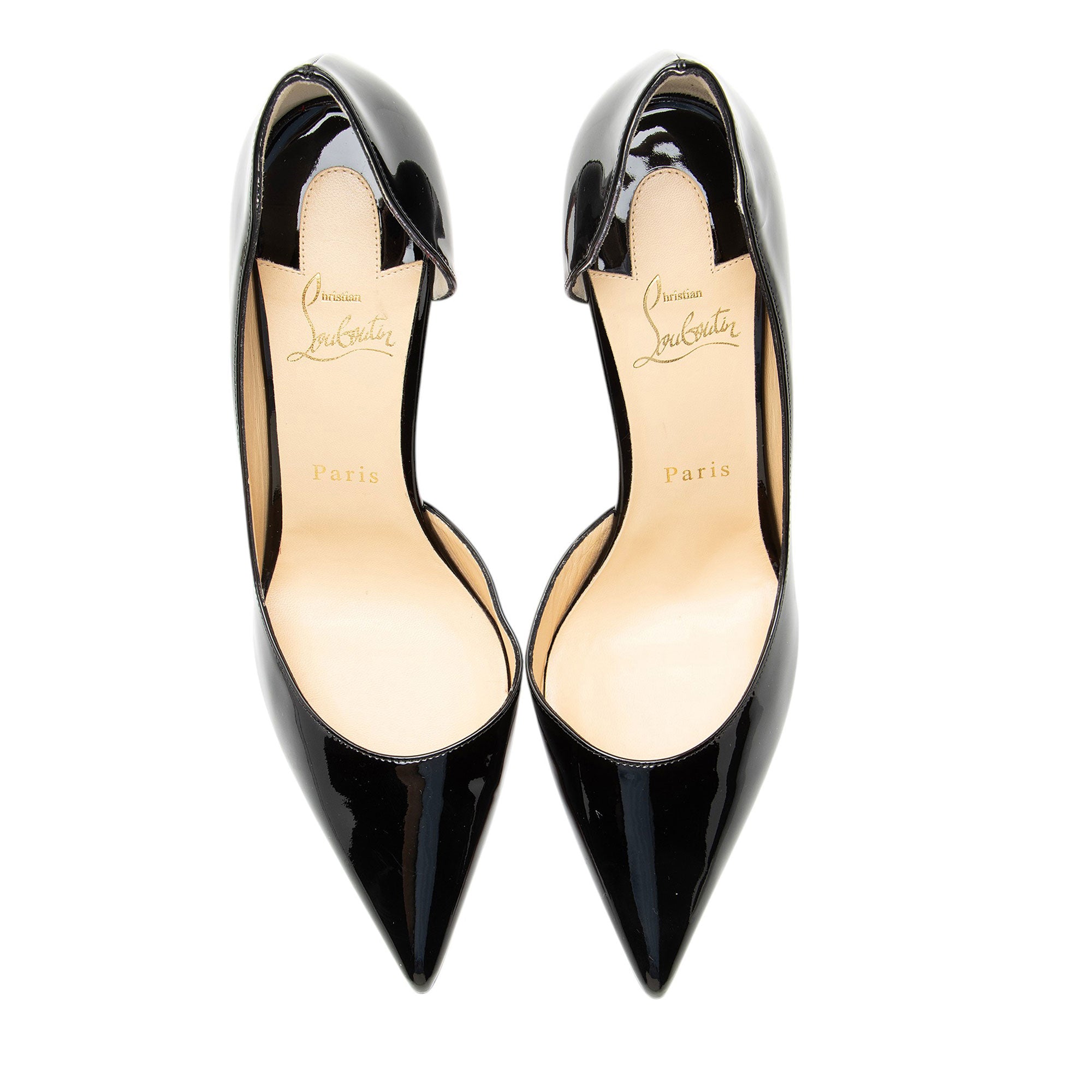 Christian Louboutin Patent Leather Iriza d'Orsay Pumps - Size 9.5 / 39.5