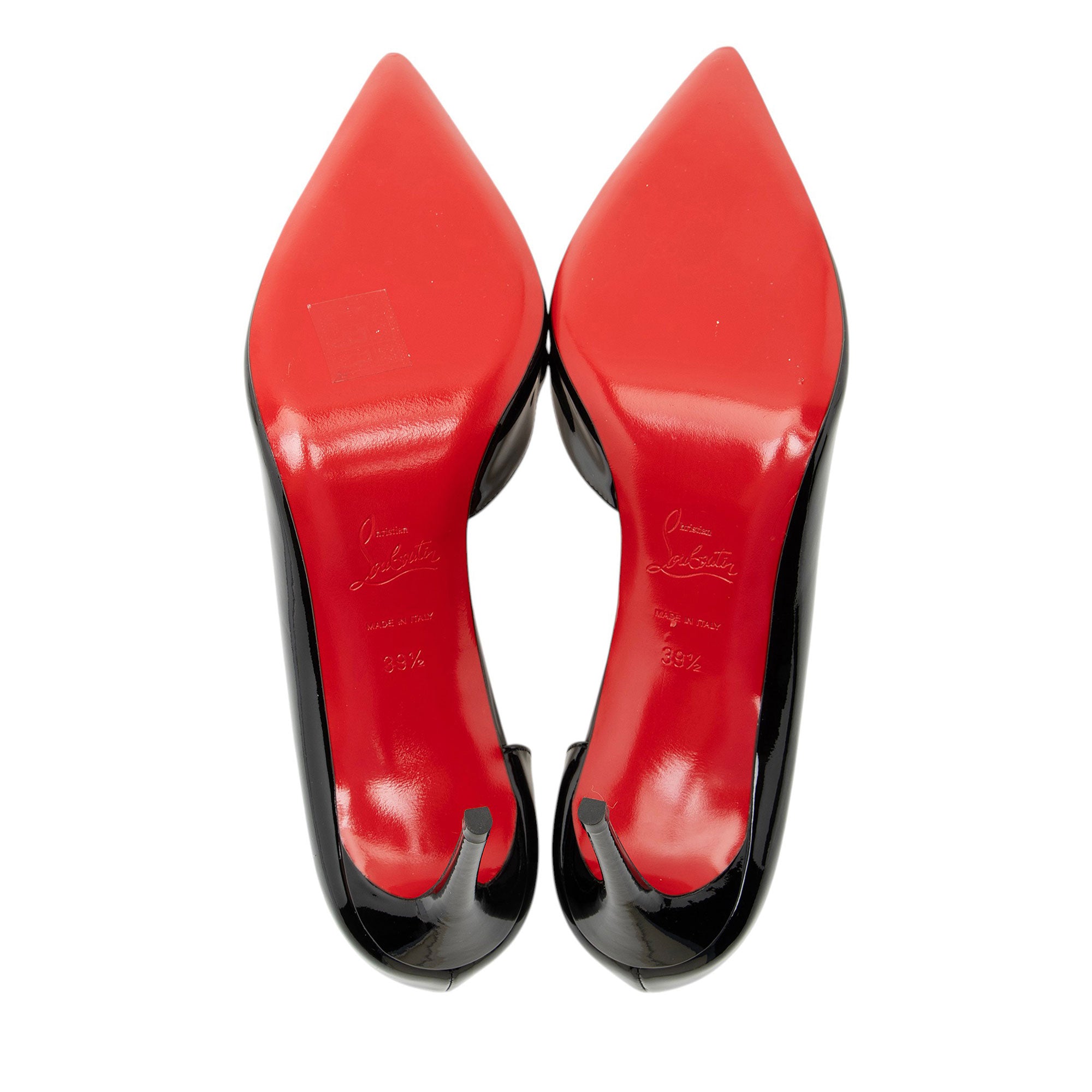 Christian Louboutin Patent Leather Iriza d'Orsay Pumps - Size 9.5 / 39.5