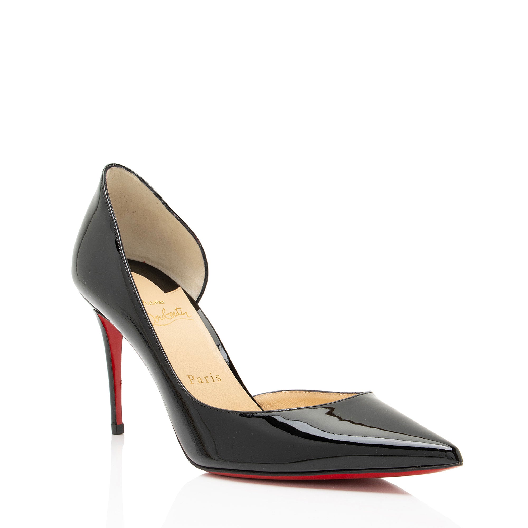 Christian Louboutin Patent Leather Iriza d'Orsay Pumps - Size 9.5 / 39.5