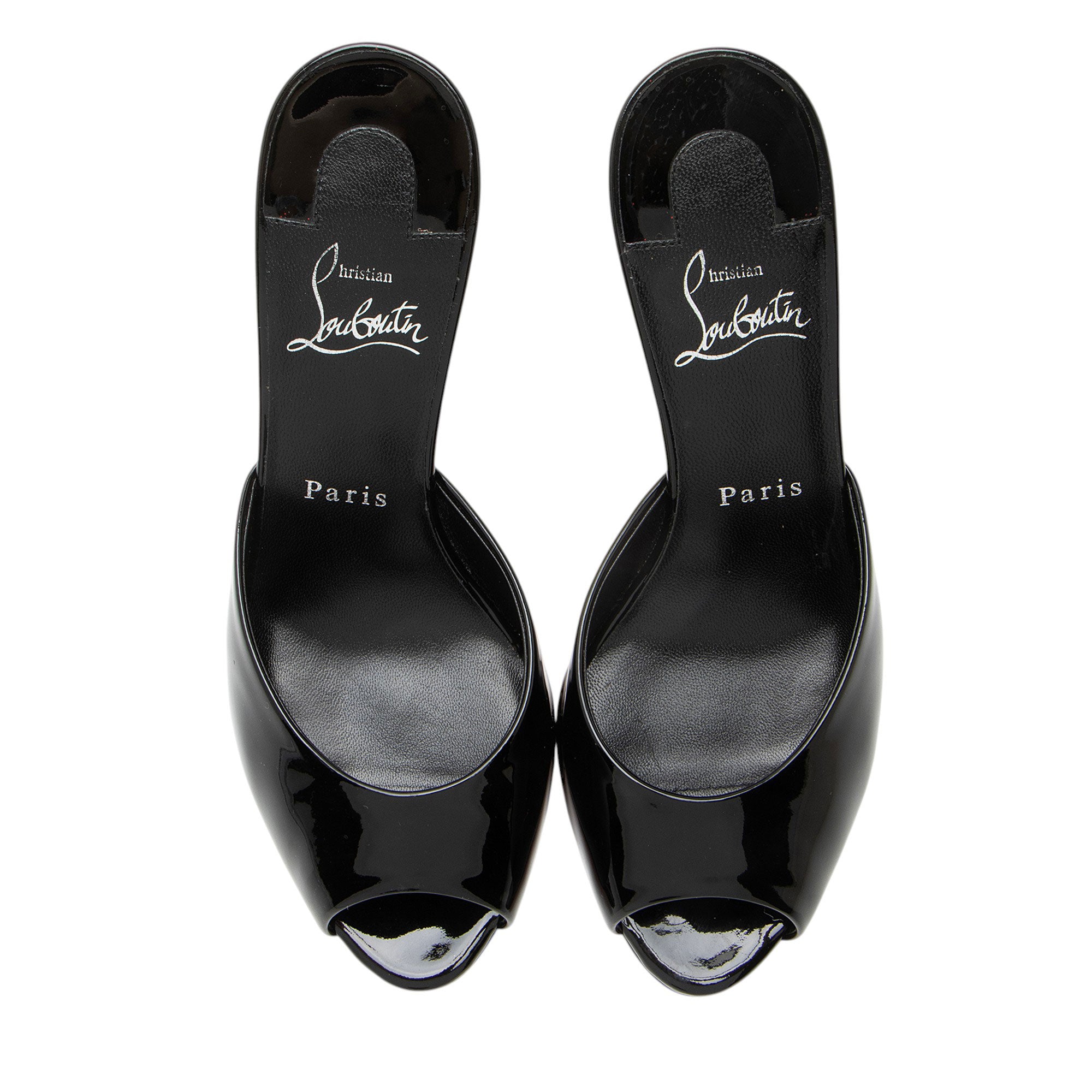 Christian Louboutin Patent Leather Me Dolly Mules - Size 7 / 37