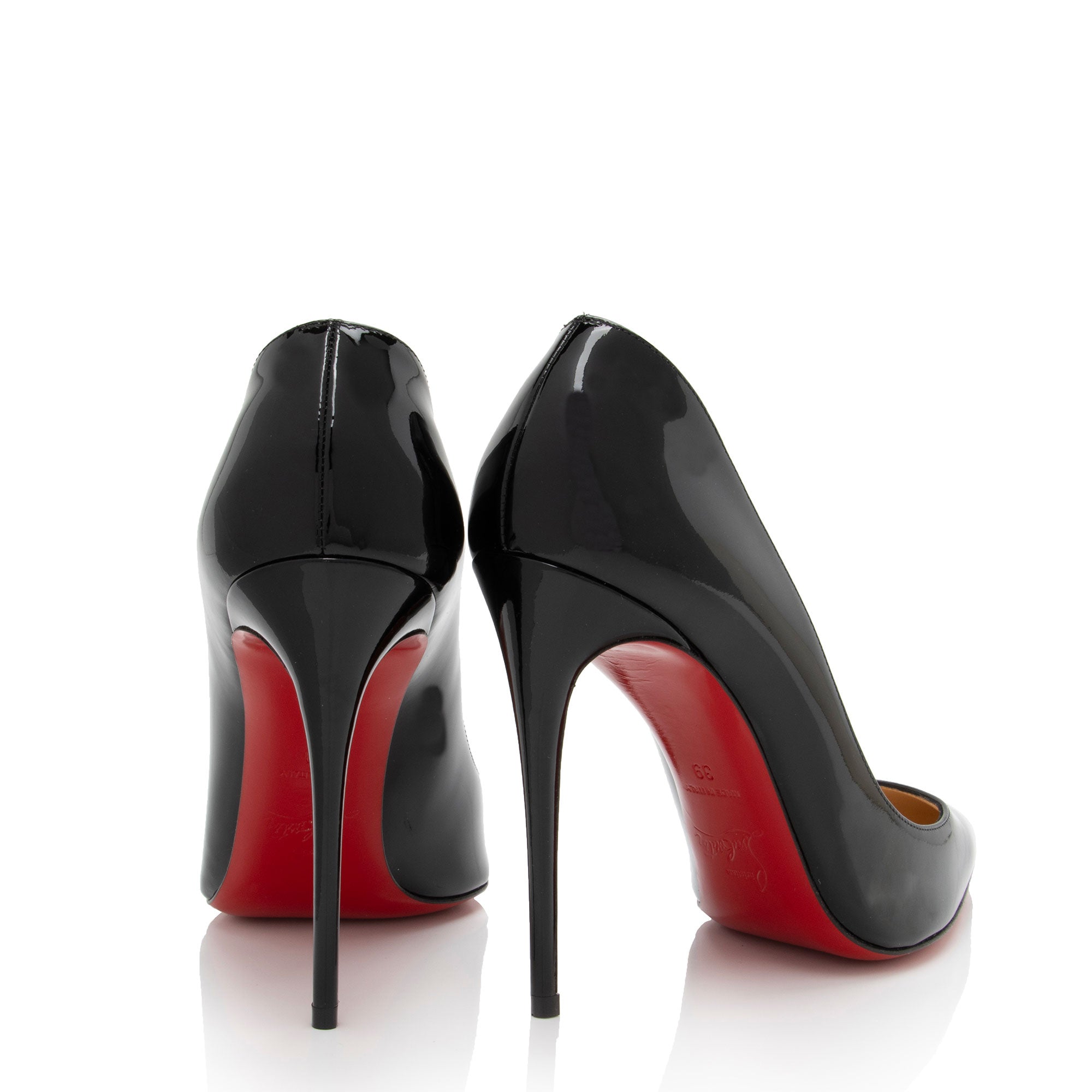 Christian Louboutin Patent Leather Pigalle Follies 100 Pumps - Size 9 / 39 (SHF-PrzB9G)