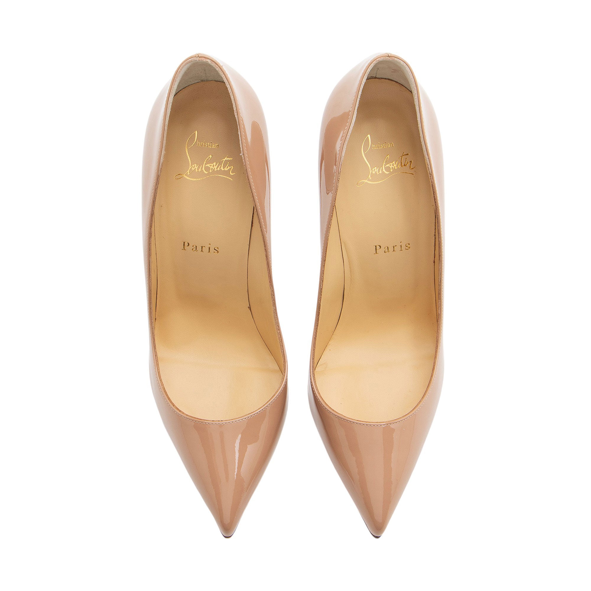 Christian Louboutin Patent Leather Pigalle Follies 100 Pumps - Size 9 / 39 (SHF-XVk6jY)