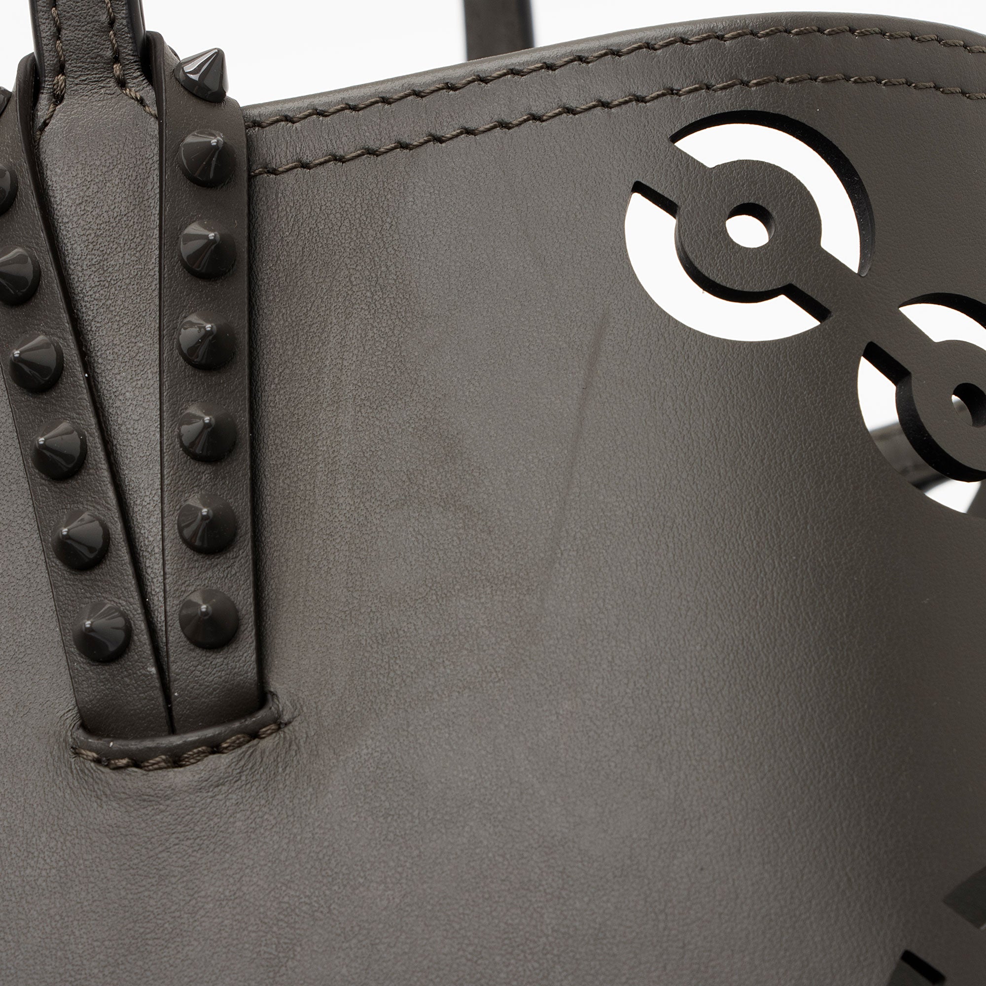 Christian Louboutin Perforated Leather Cabata Loubinthesky Small Tote (SHF-0wtC4x)