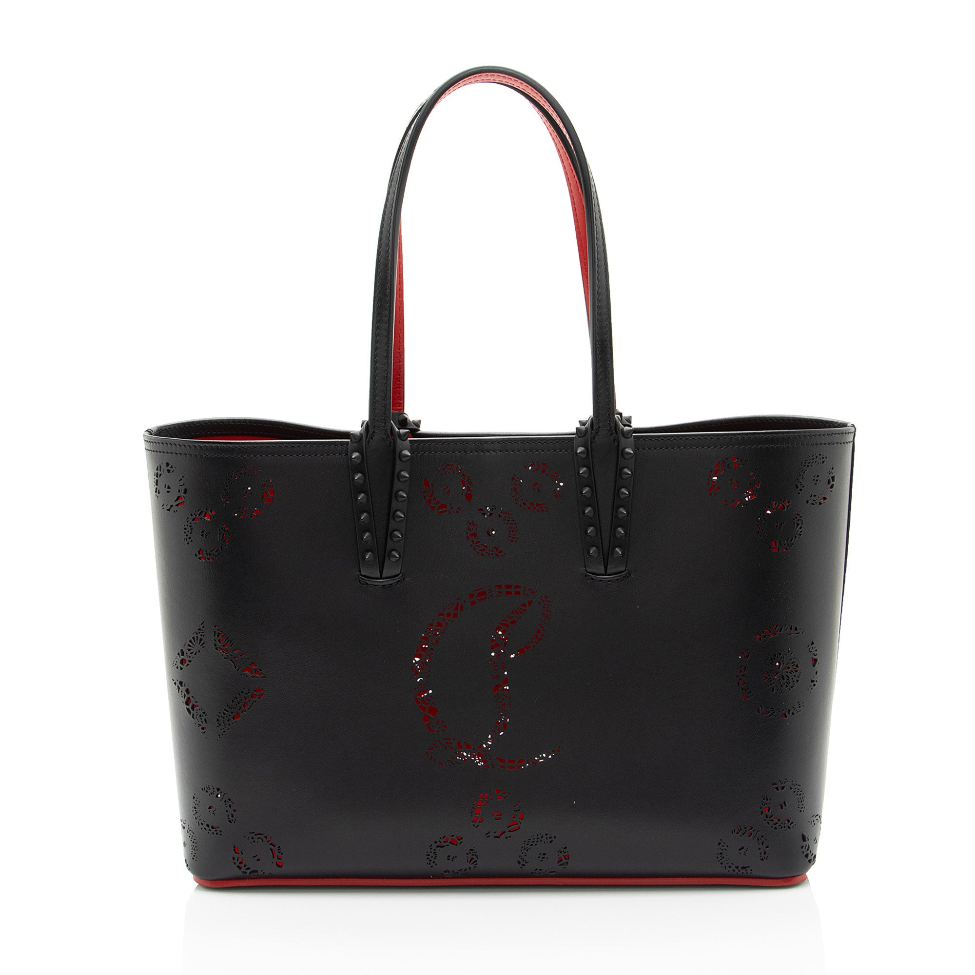 Christian Louboutin Perforated Leather Loubinthesky Cabata Small Tote