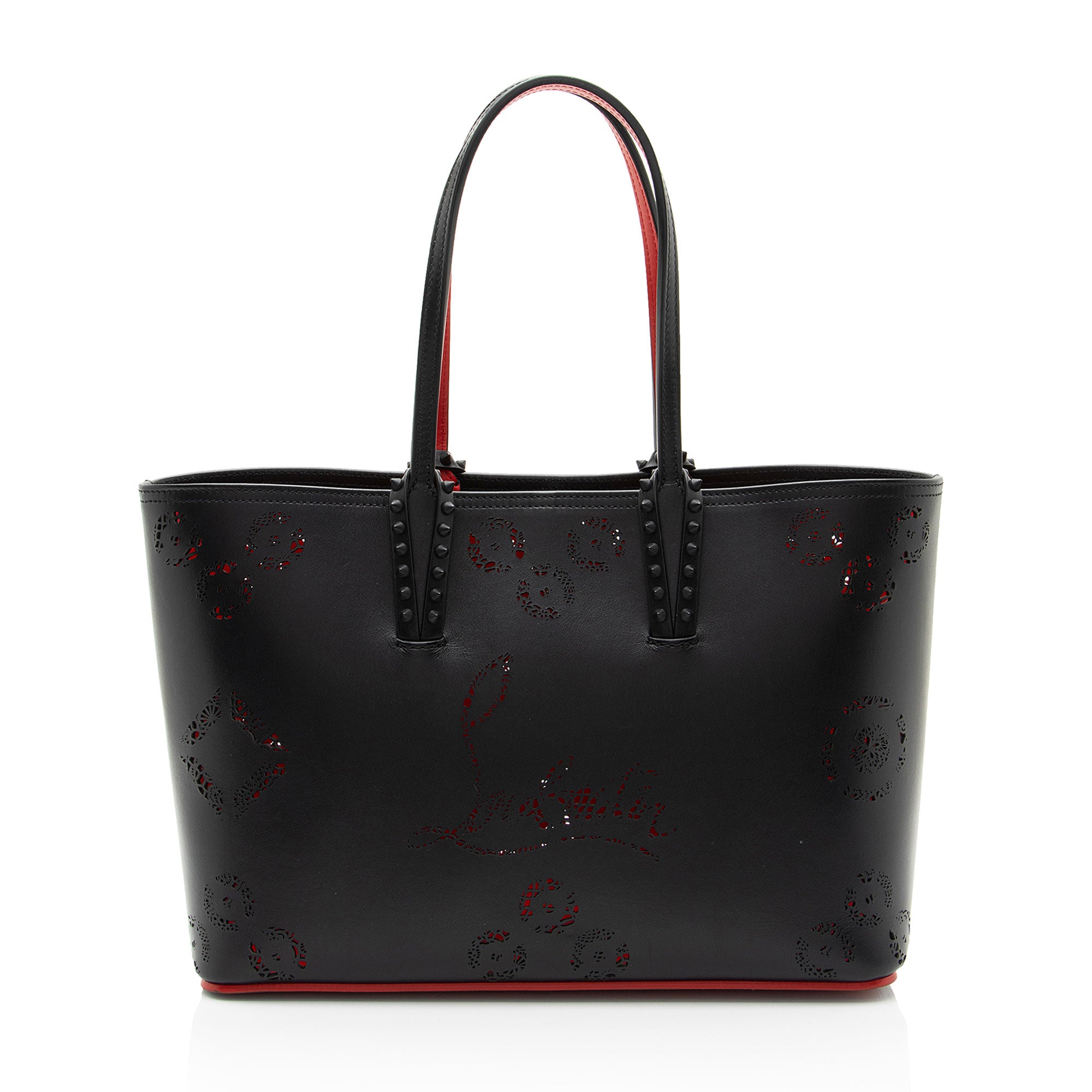 Christian Louboutin Perforated Leather Loubinthesky Cabata Small Tote