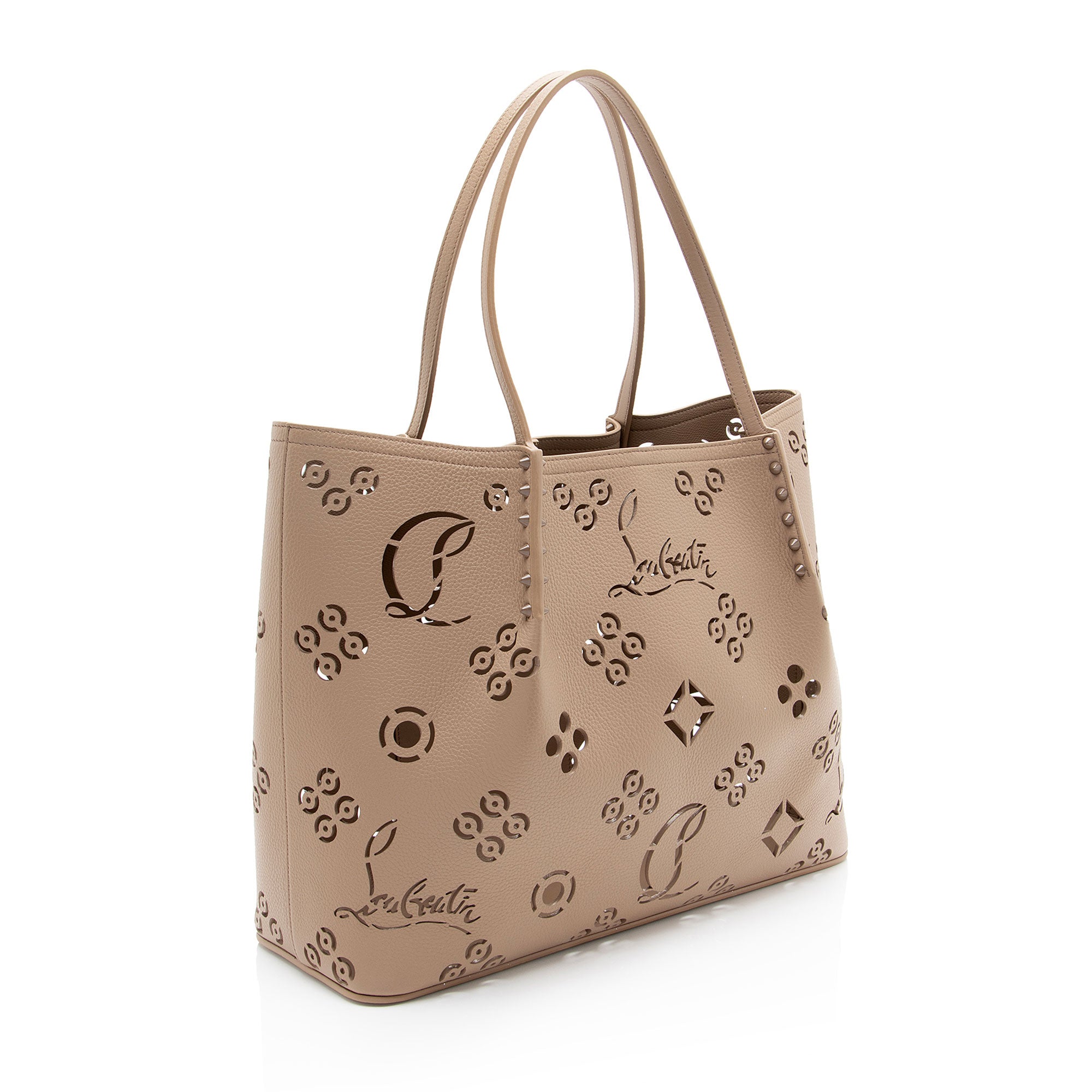 Christian Louboutin Perforated Leather Loubinthesky Cabarock Large Tote
