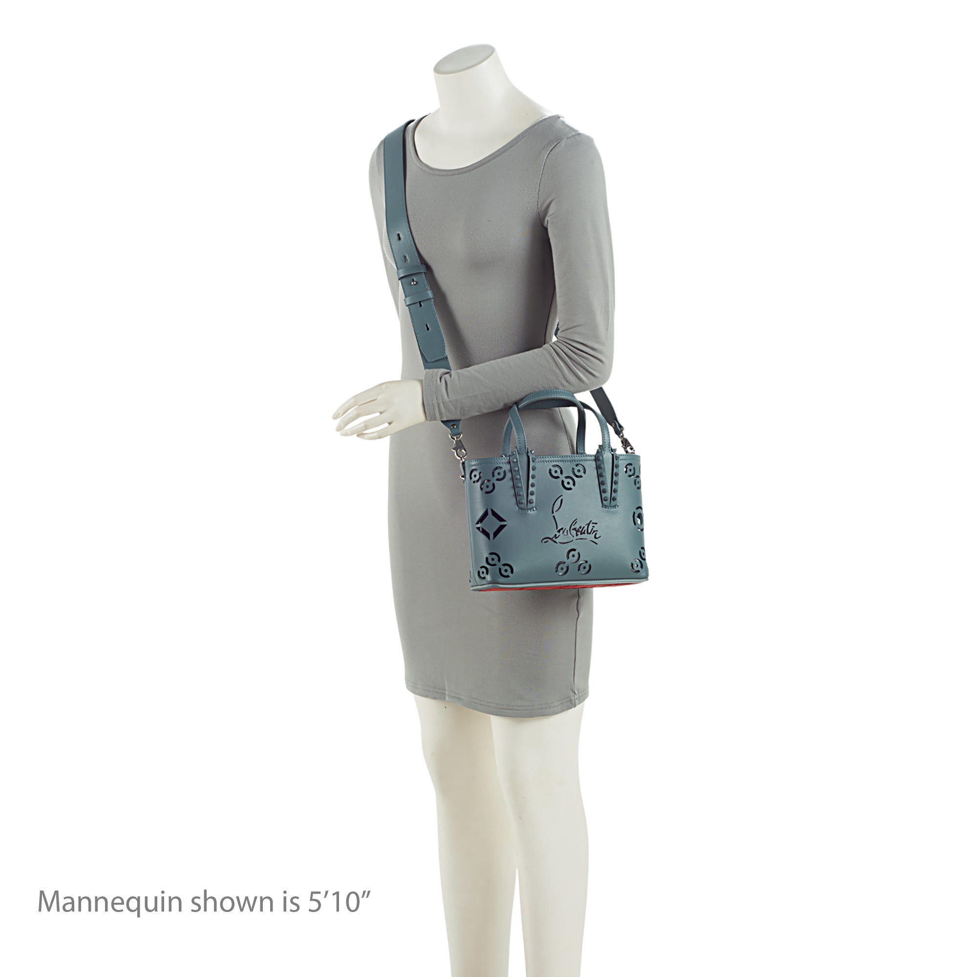 Christian Louboutin Perforated Leather Loubinthesky Cabata Mini Tote