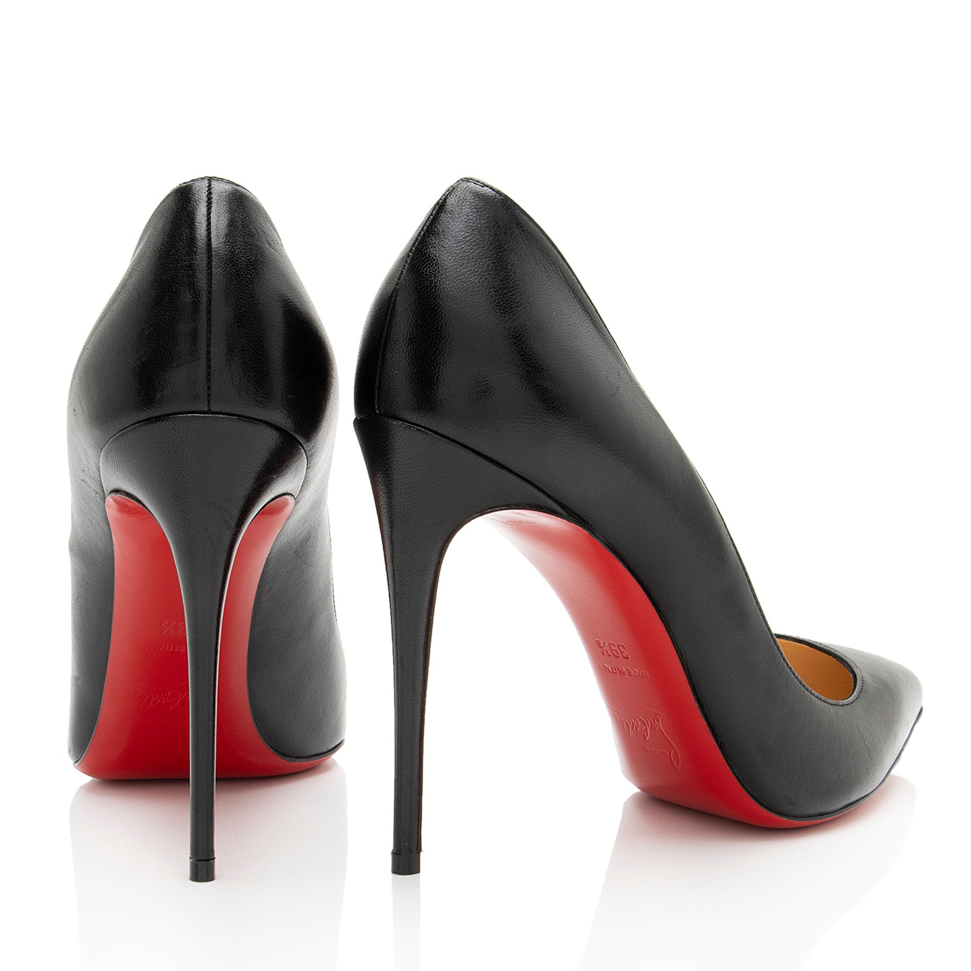 Christian Louboutin Shiny Nappa Pigalle Follies 100 Pumps - Size 9.5 / 39.5