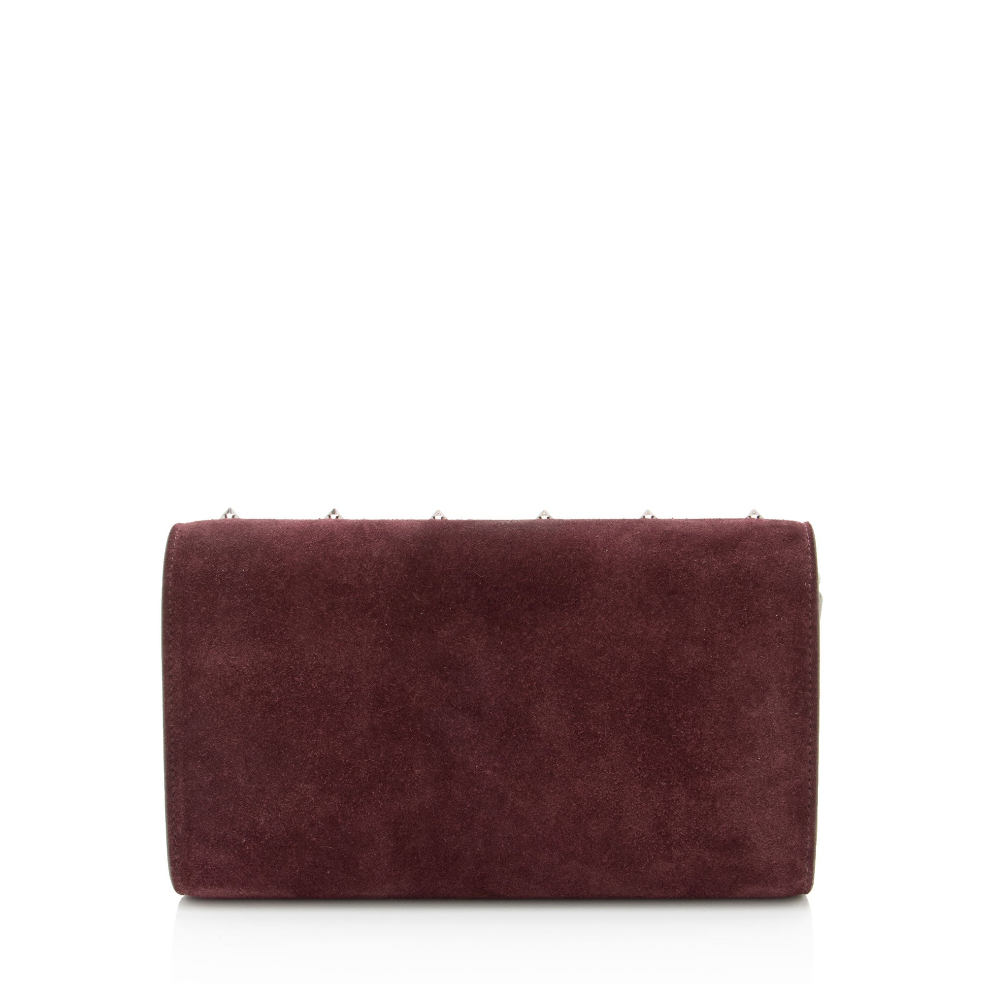 Christian Louboutin Suede Loubinthesky Paloma Wallet on Chain