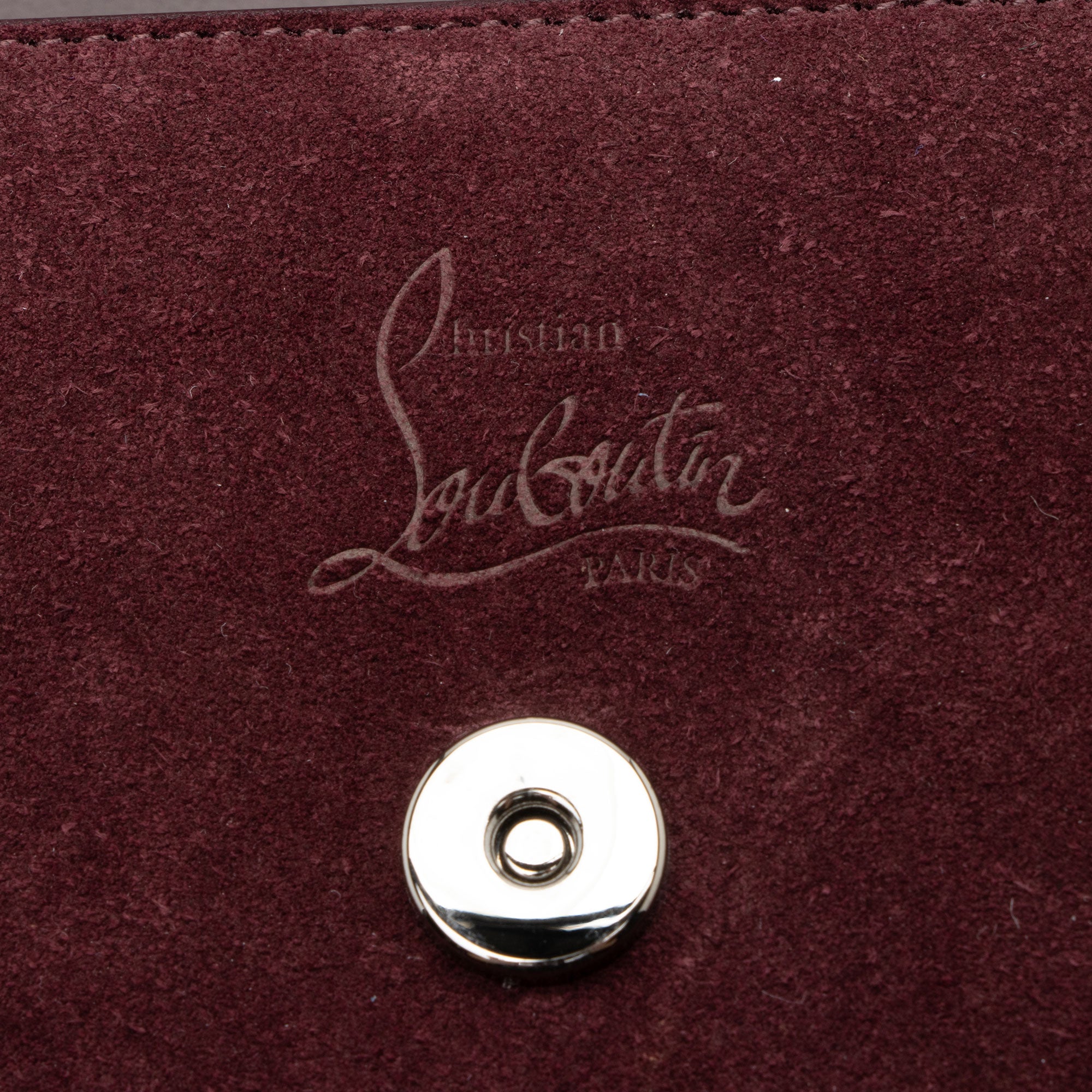 Christian Louboutin Suede Loubinthesky Paloma Wallet on Chain