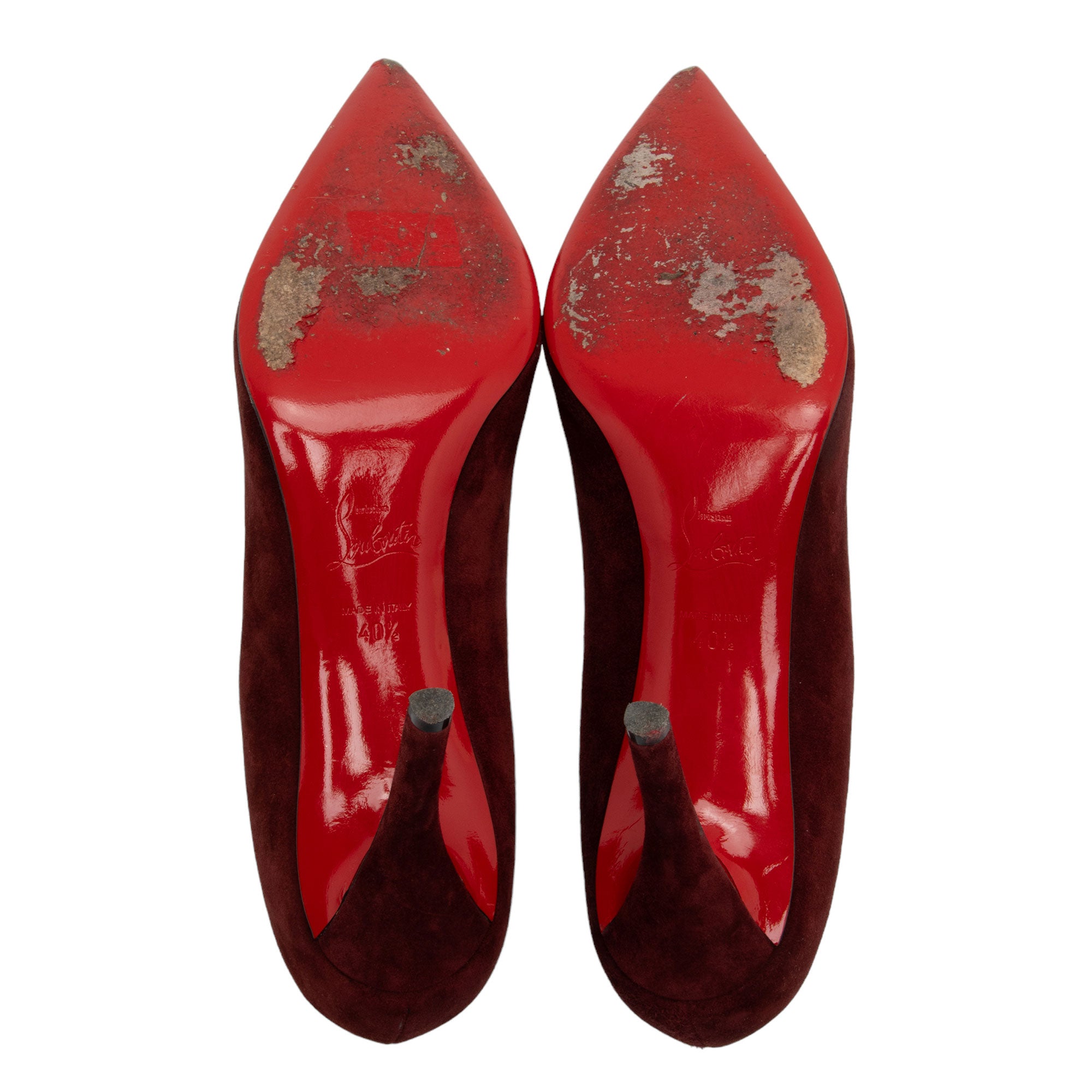 Christian Louboutin Suede Pigalle Follies 85 Pumps - Size 10.5 / 40.5 (SHF-DvQgEP)