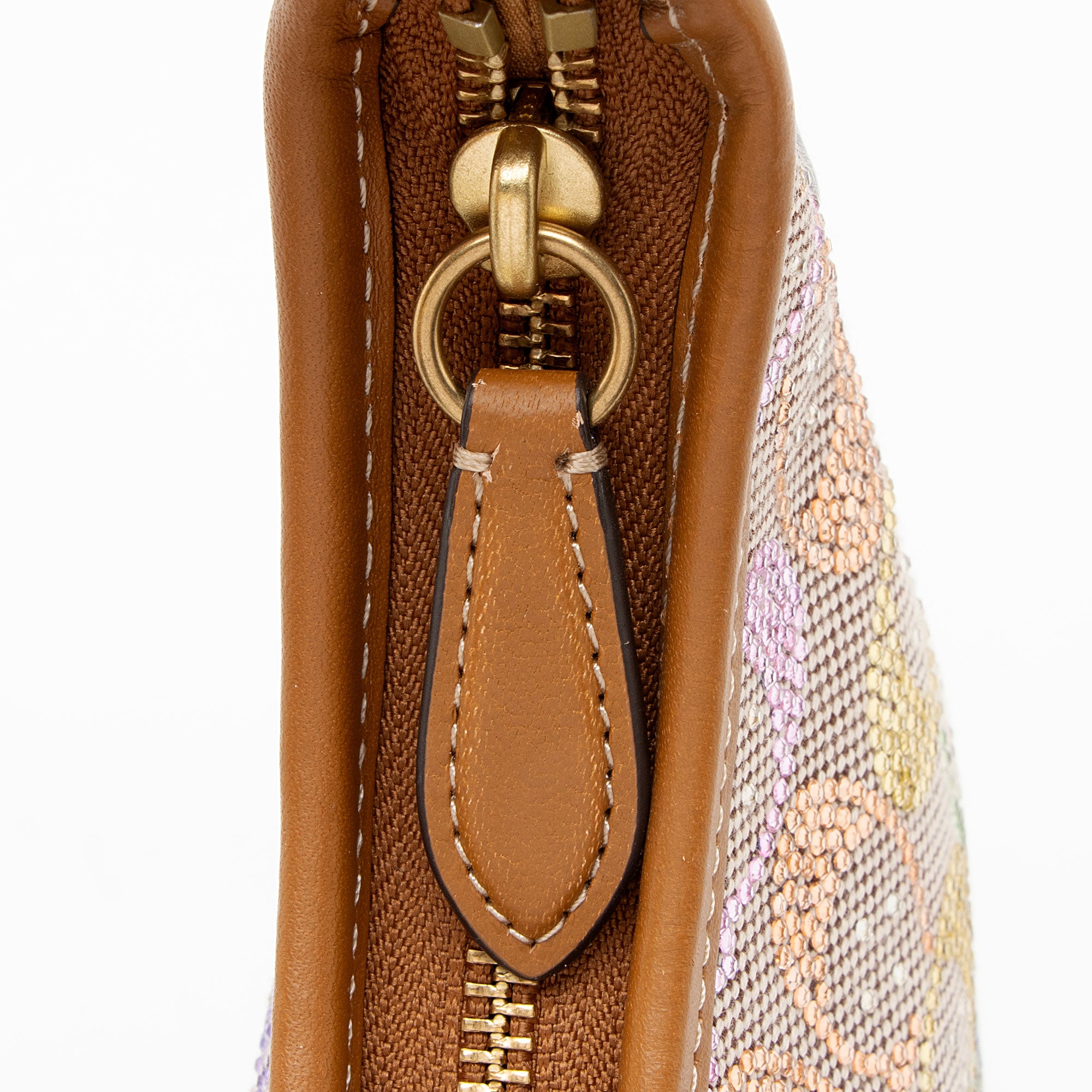 Coach Crystal Embellished CC Hamptons Hobo