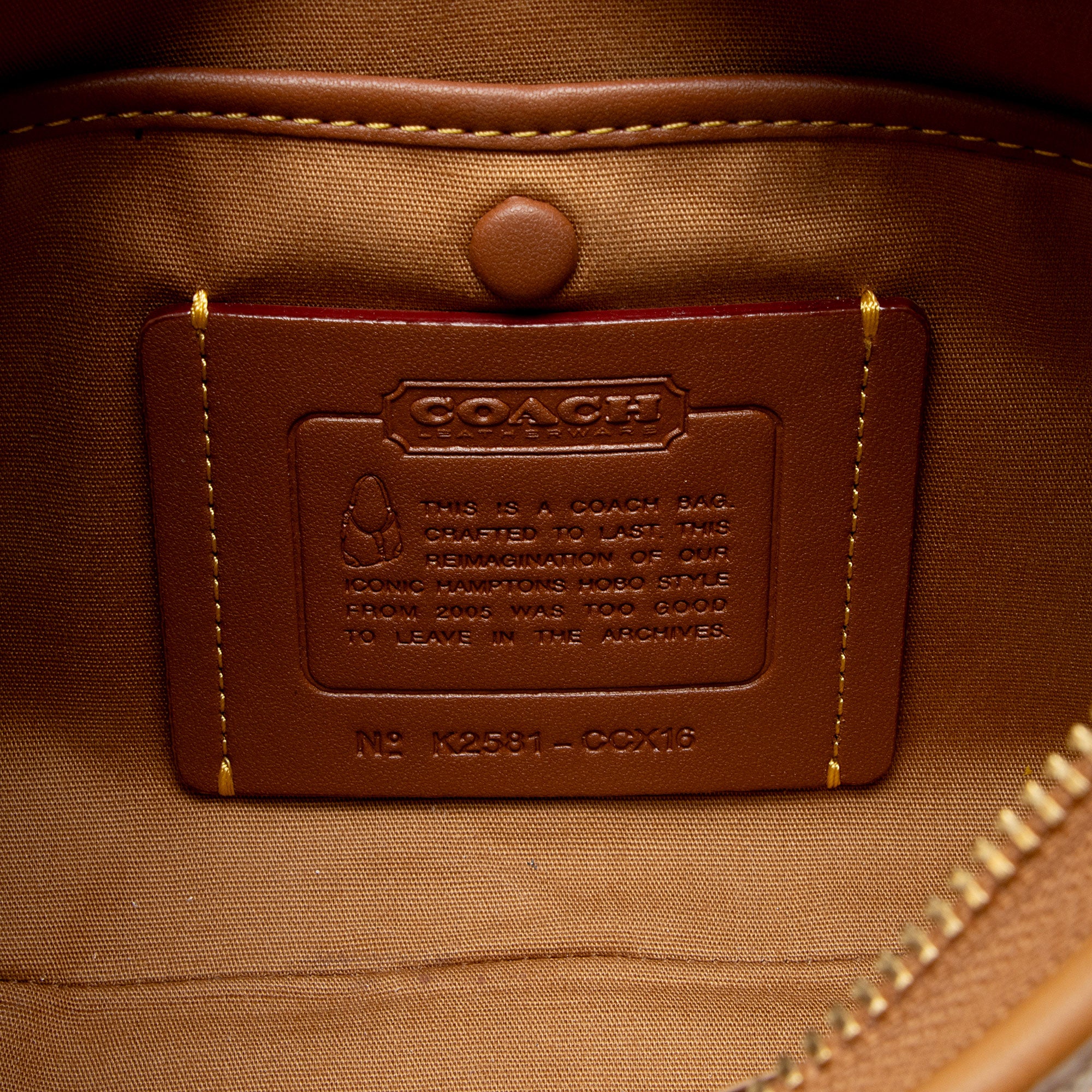 Coach Crystal Embellished CC Hamptons Hobo