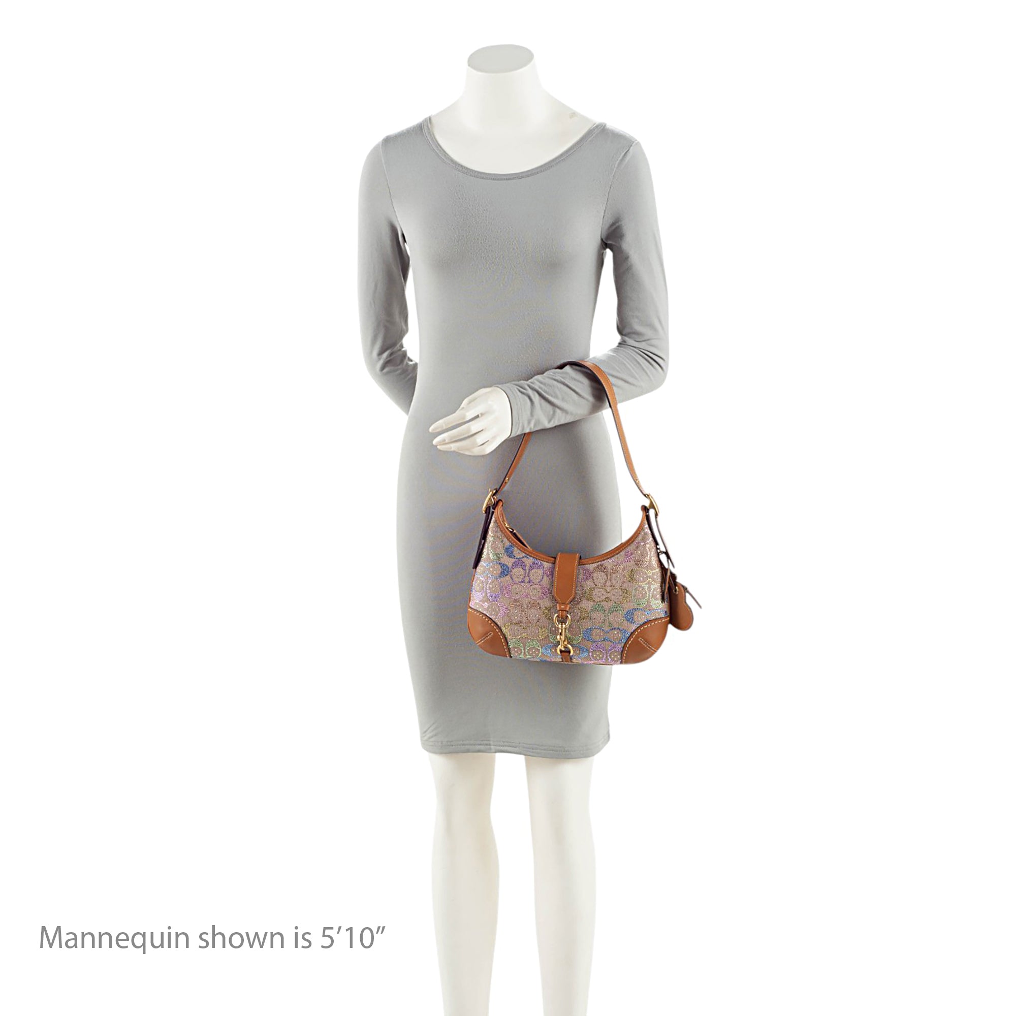 Coach Crystal Embellished CC Hamptons Hobo