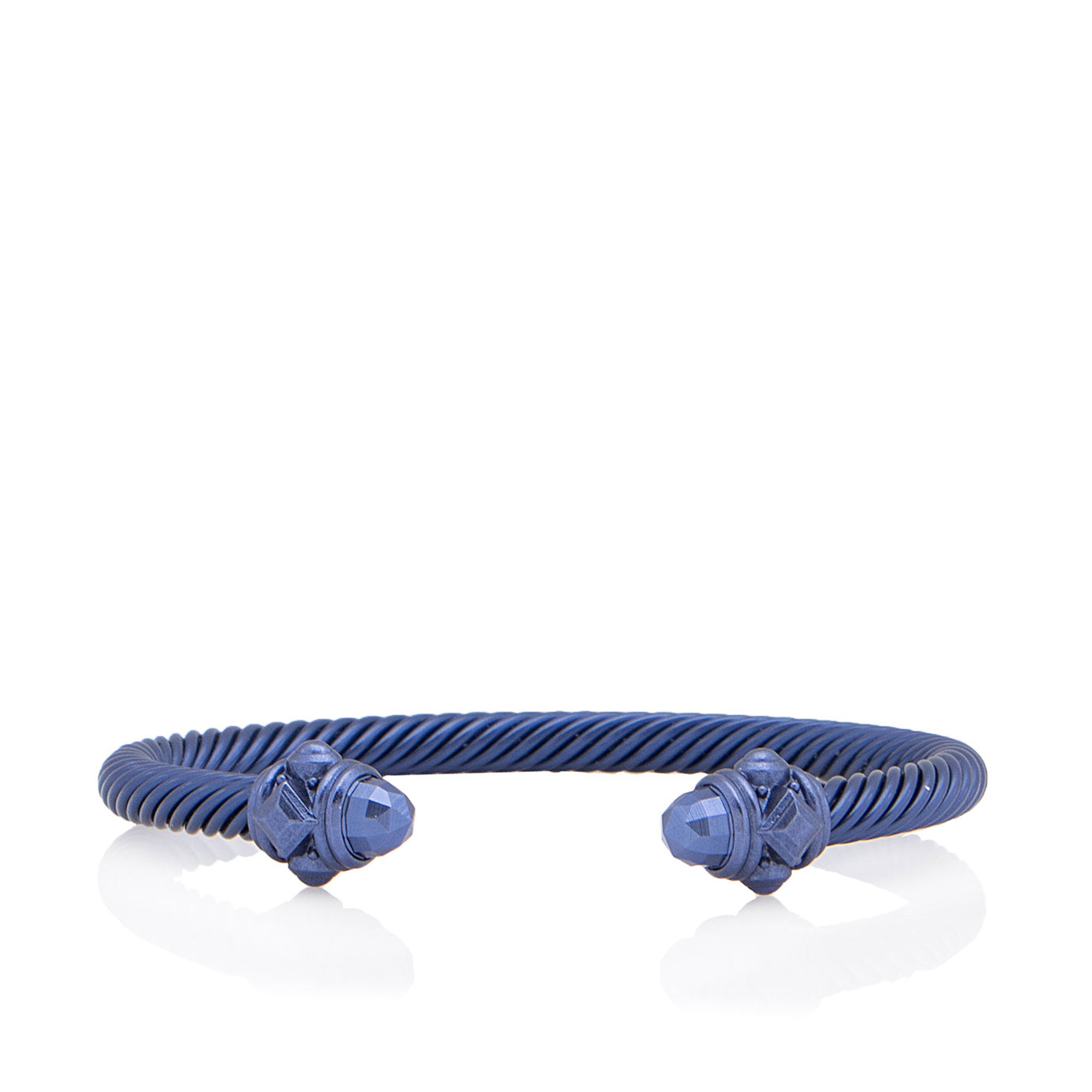 David Yurman Aluminum Renaissance Cable 5mm Cuff (SHF-wBYamc)