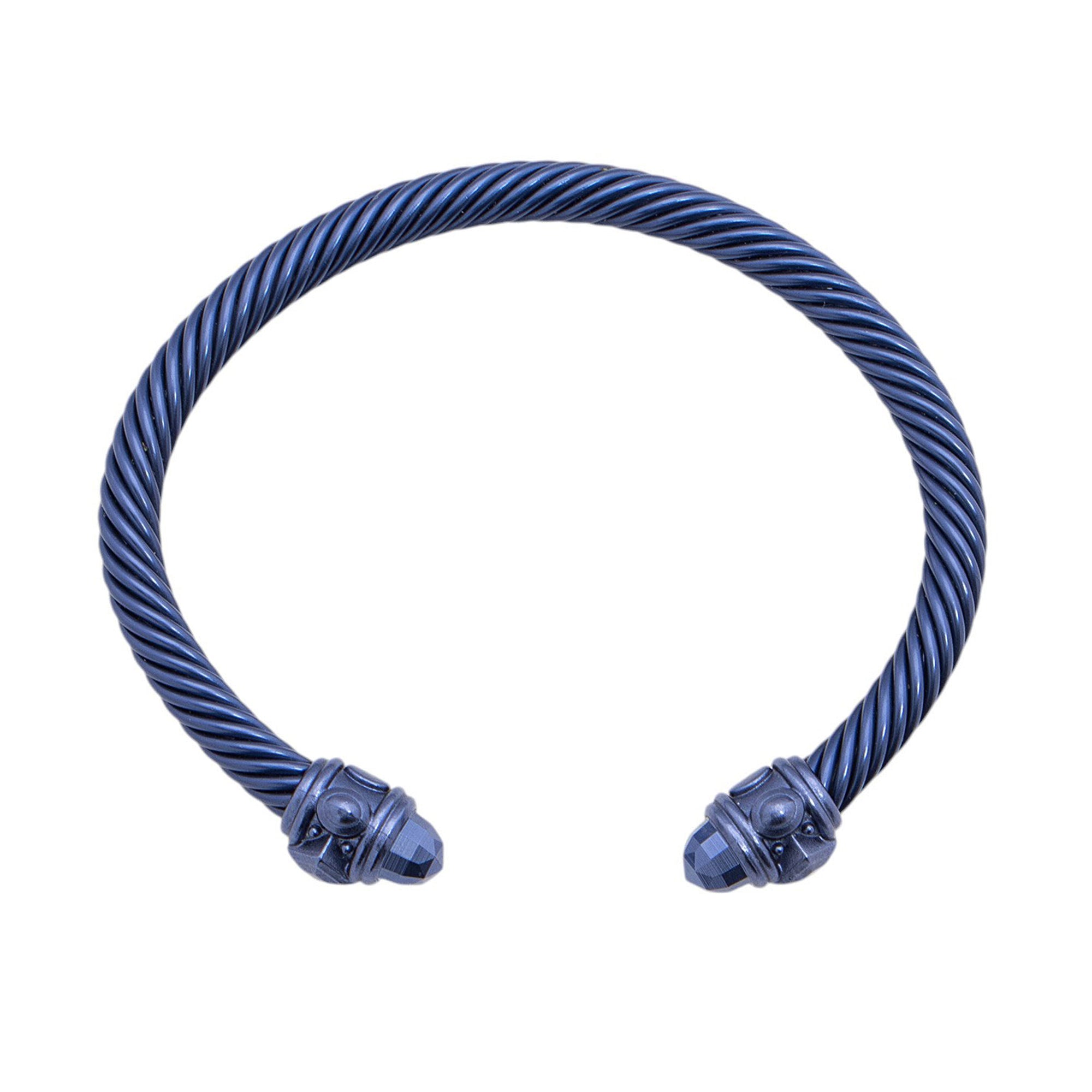 David Yurman Aluminum Renaissance Cable 5mm Cuff (SHF-wBYamc)