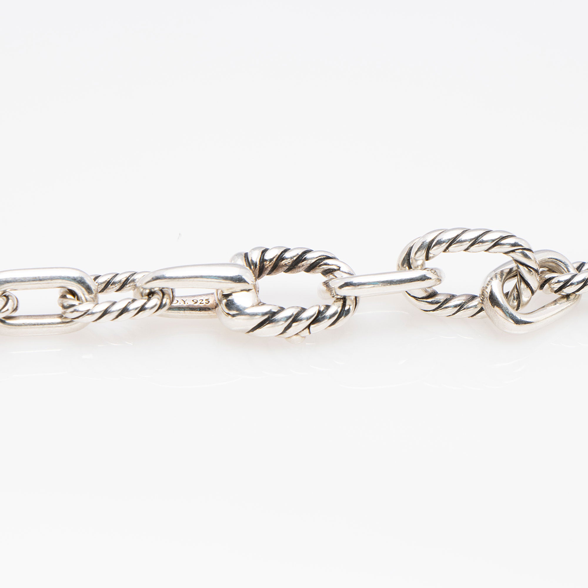 David Yurman Sterling Silver DY Madison 8.5mm Link Necklace (SHF-1d1Ted)