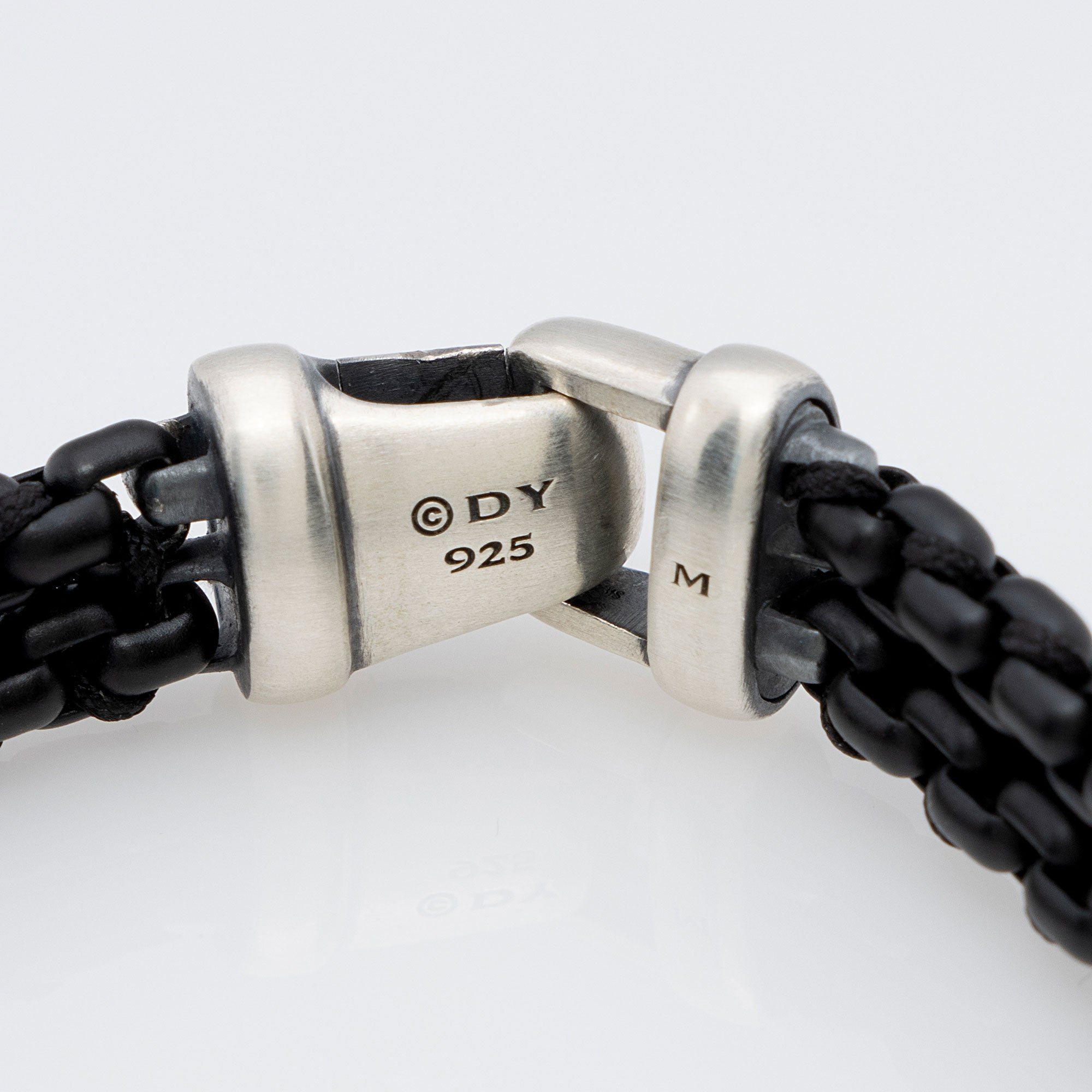 David Yurman Sterling Silver Woven Box Chain Bracelet (SHF-S3twXB)