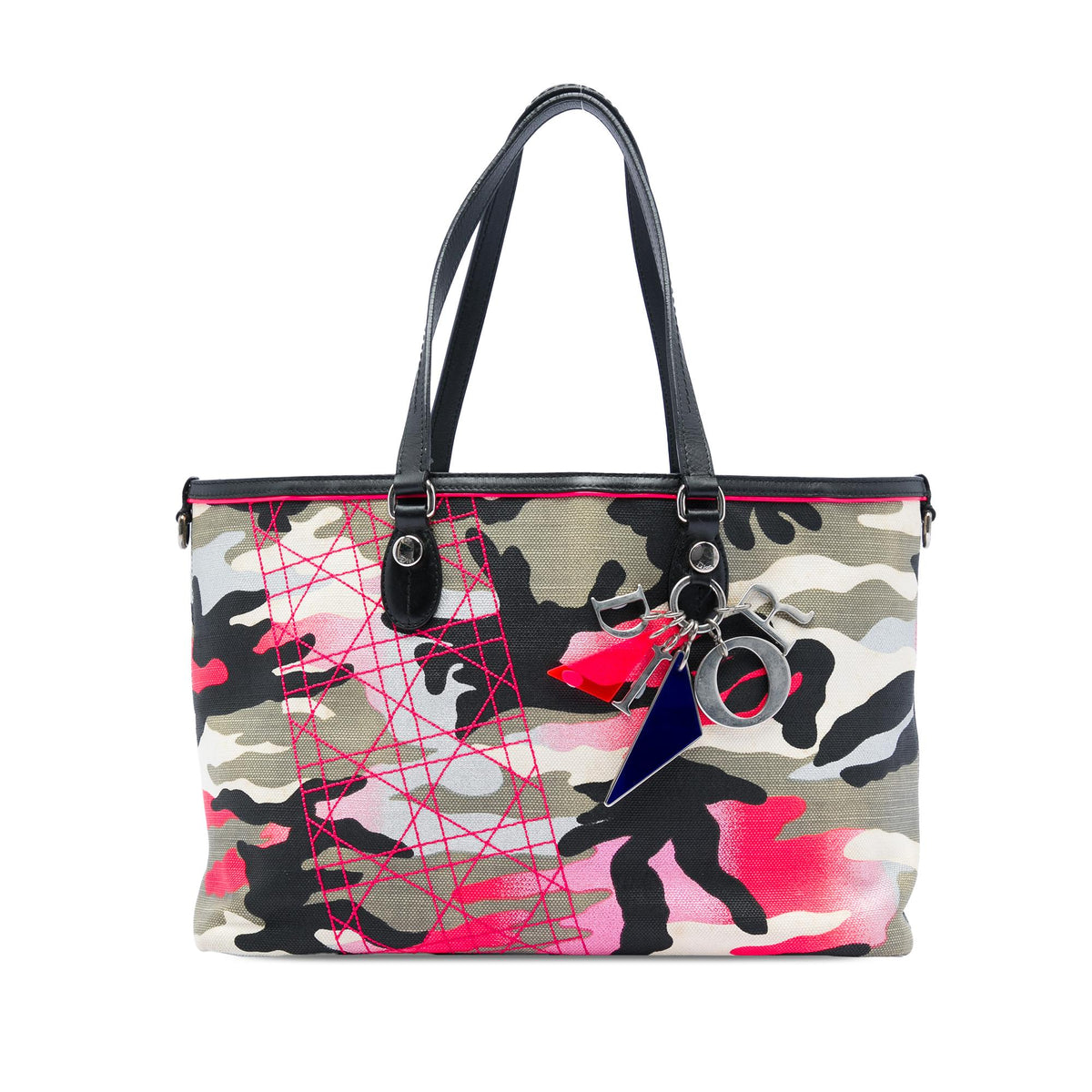 Dior Anselm Reyle Medium Canvas Camouflage Tote