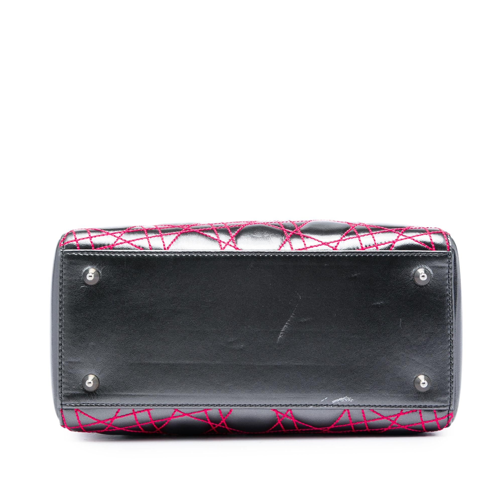 Dior Anselm Reyle Medium Metallic Lambskin Cannage Lady Dior