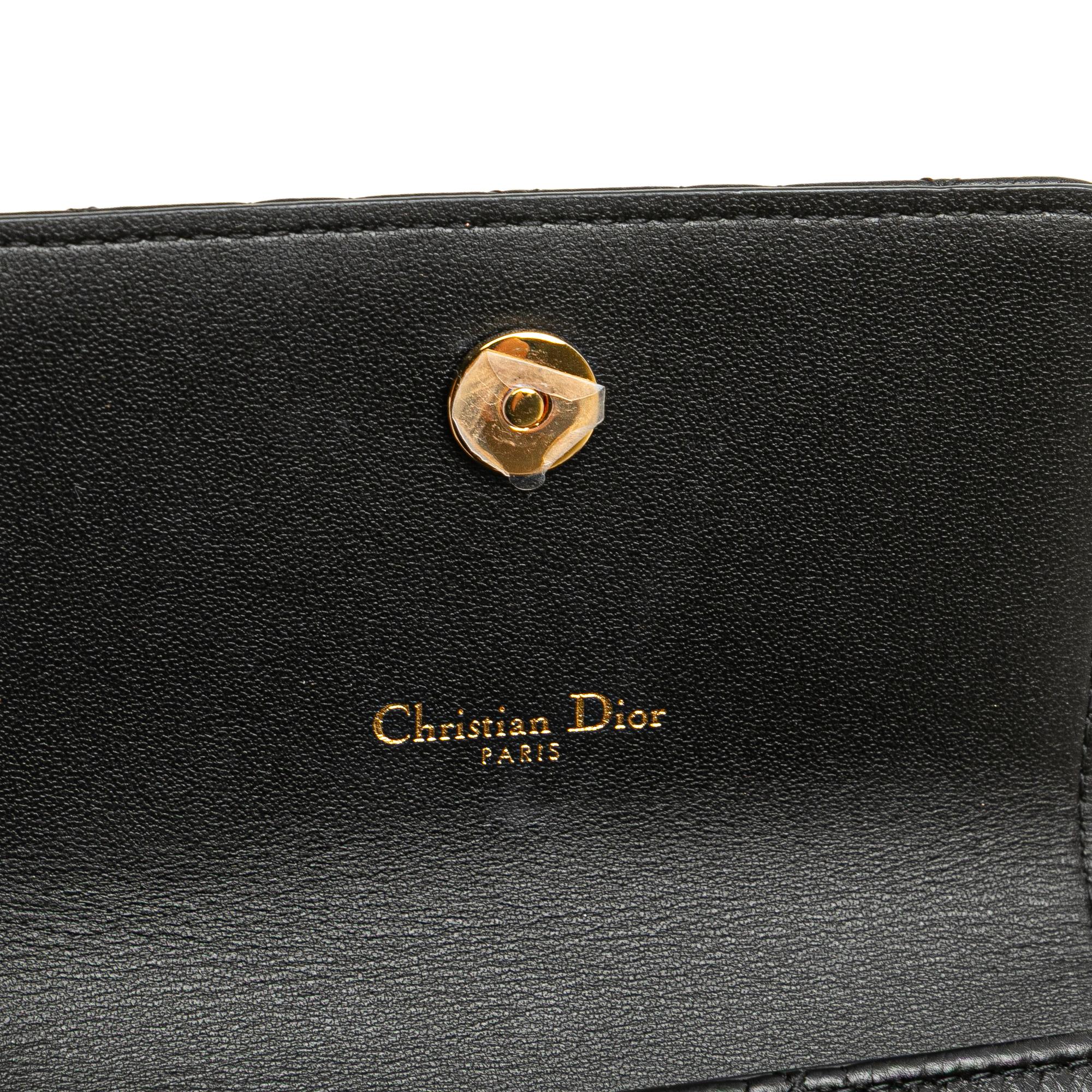 Dior Calfskin Cannage Caro Chain Belt Bag