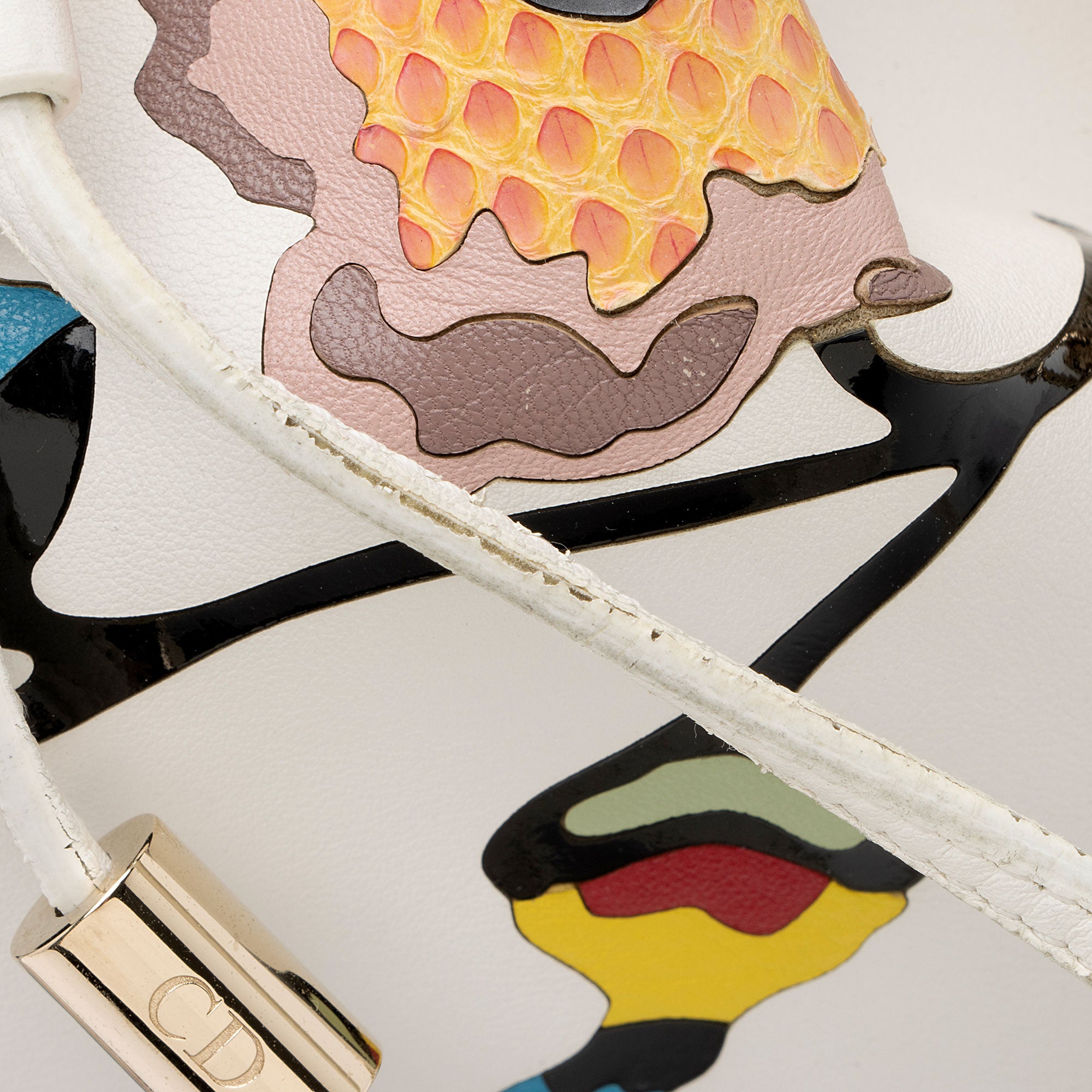 Dior Calfskin Snakeskin Paradise Bubble Bucket Bag
