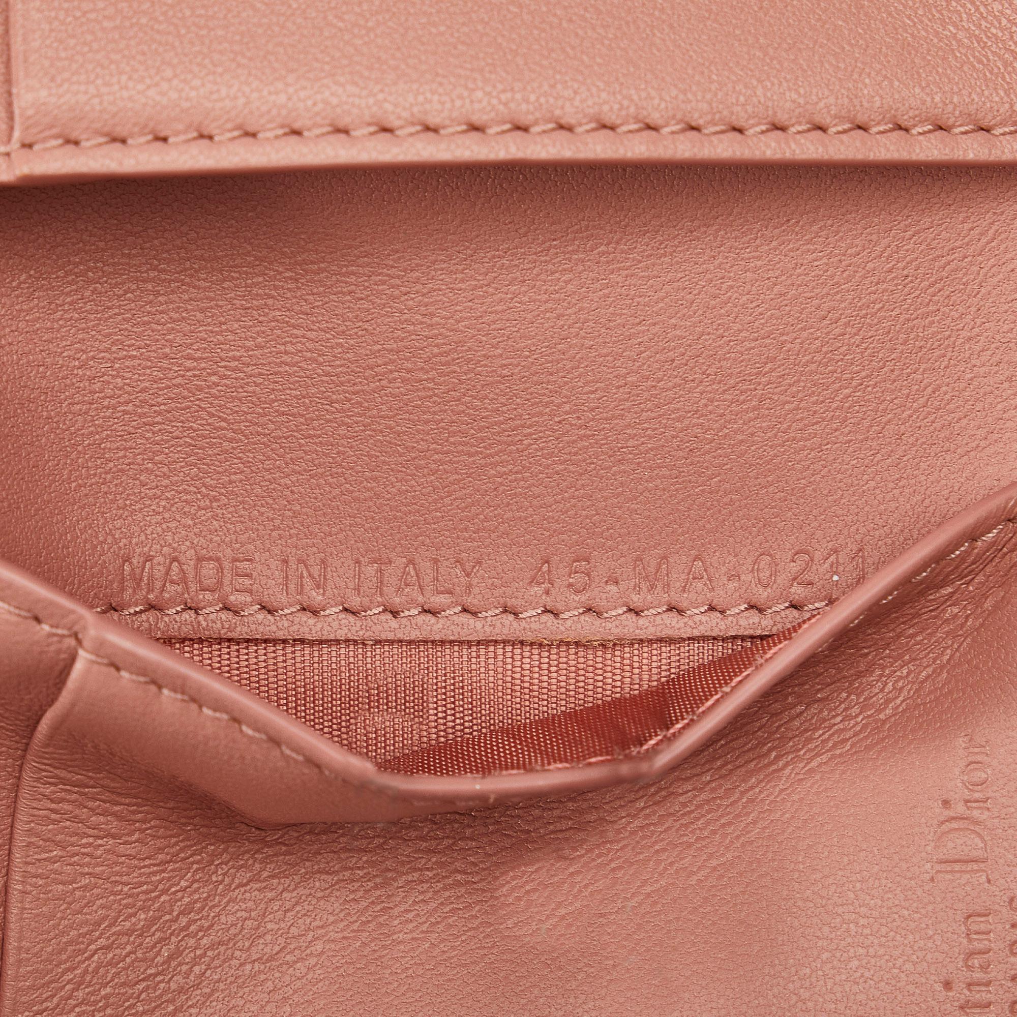 Dior Cannage Lady Dior Lotus Wallet (SHG-V7TnAC)