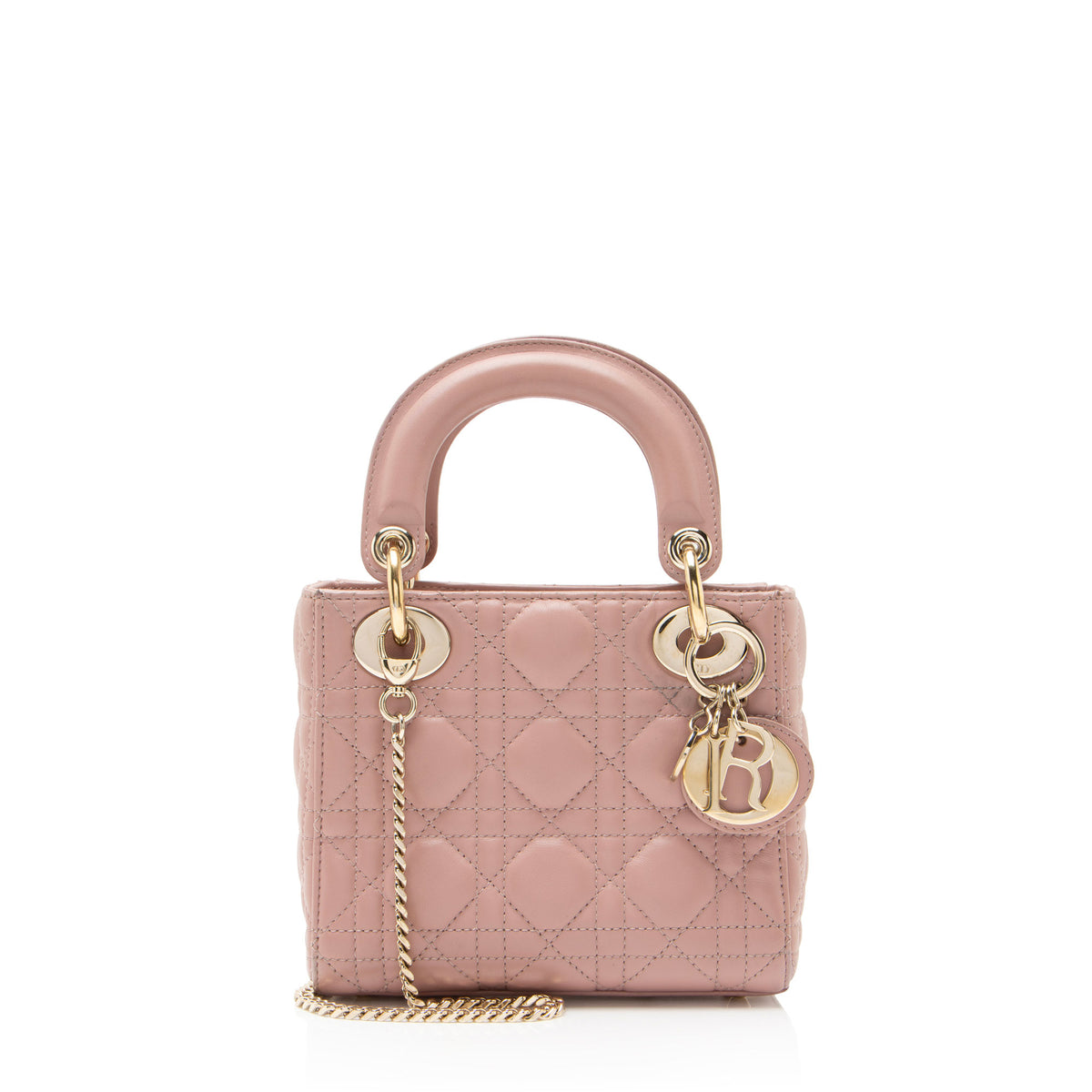 Dior Cannage Lambskin Lady Dior Mini Tote