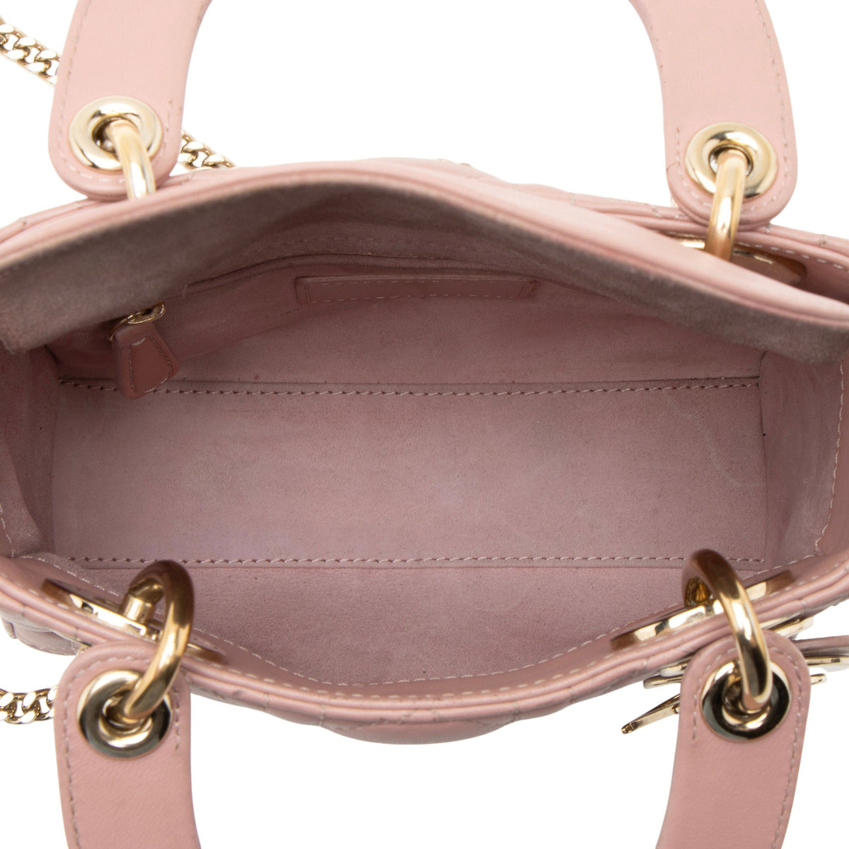Dior Cannage Lambskin Lady Dior Mini Tote